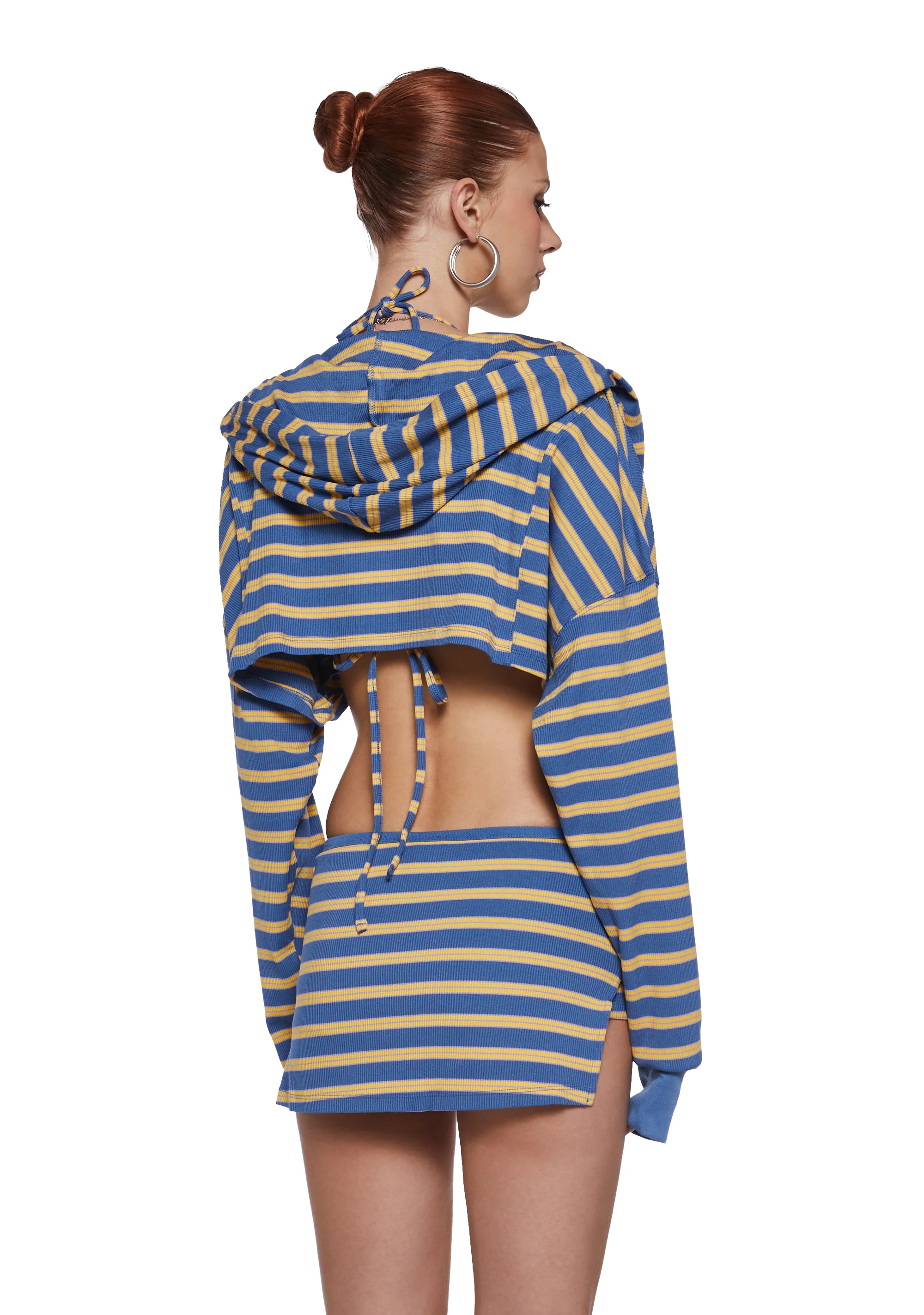 Ocean Front Walk Skirt Set - Blue - Image 4