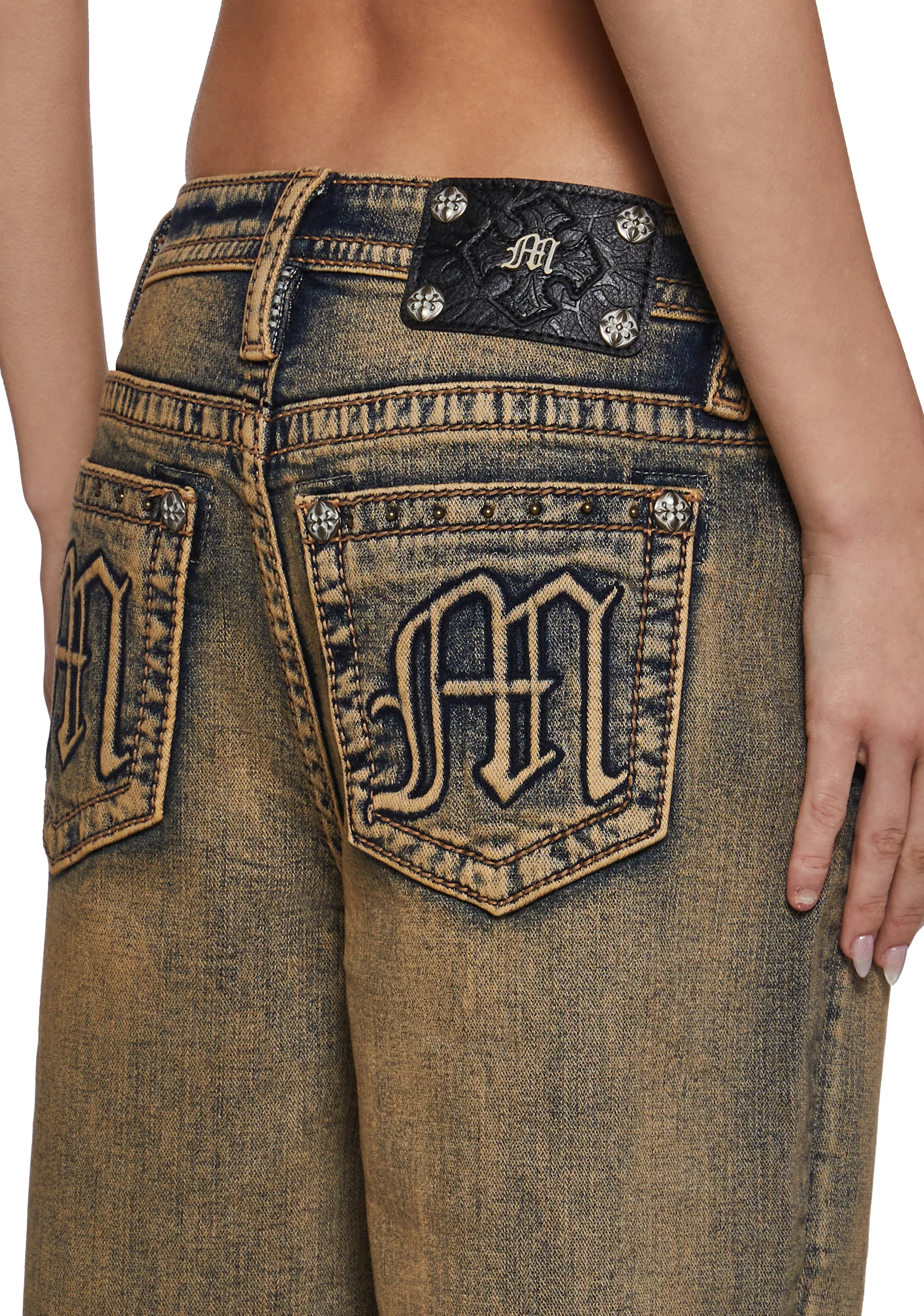 30" High Rise Slim Wide Jeans - Image 7