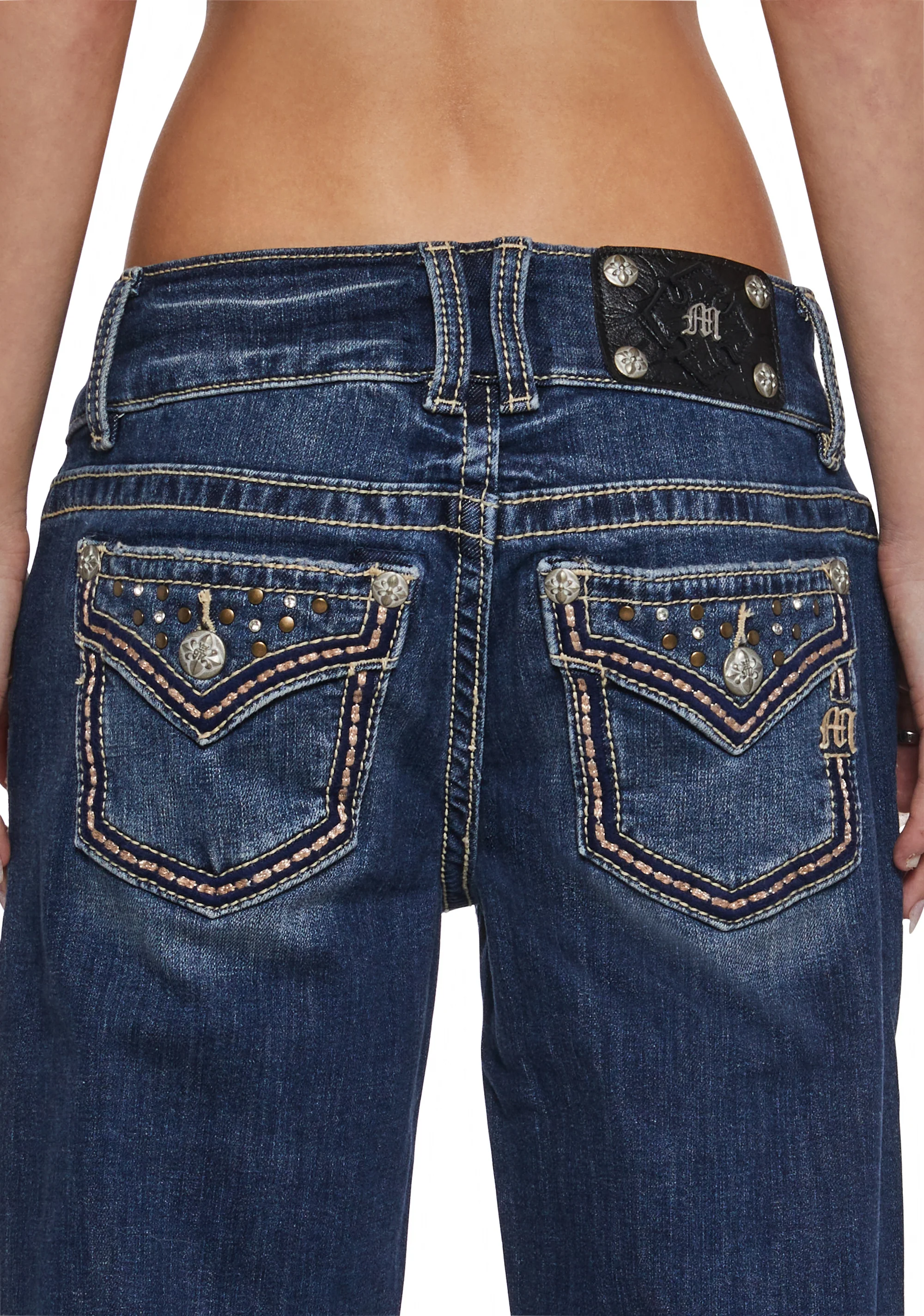 30" Low Rise Slim Wide Jeans - Image 8