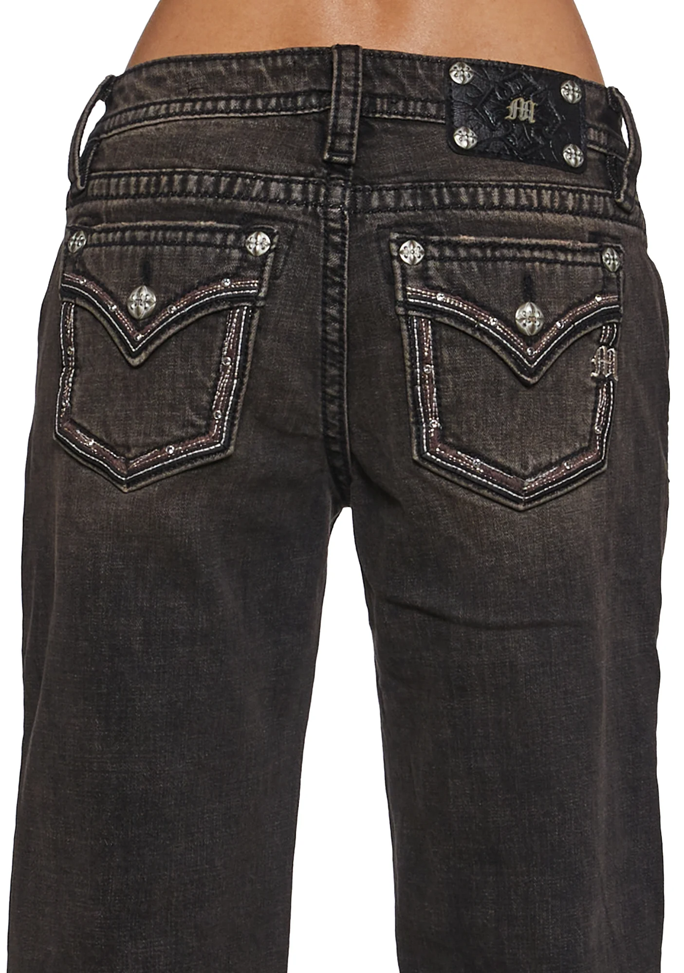 Sedona Border Stitched Low Rise Slim Wide 32" - Image 6