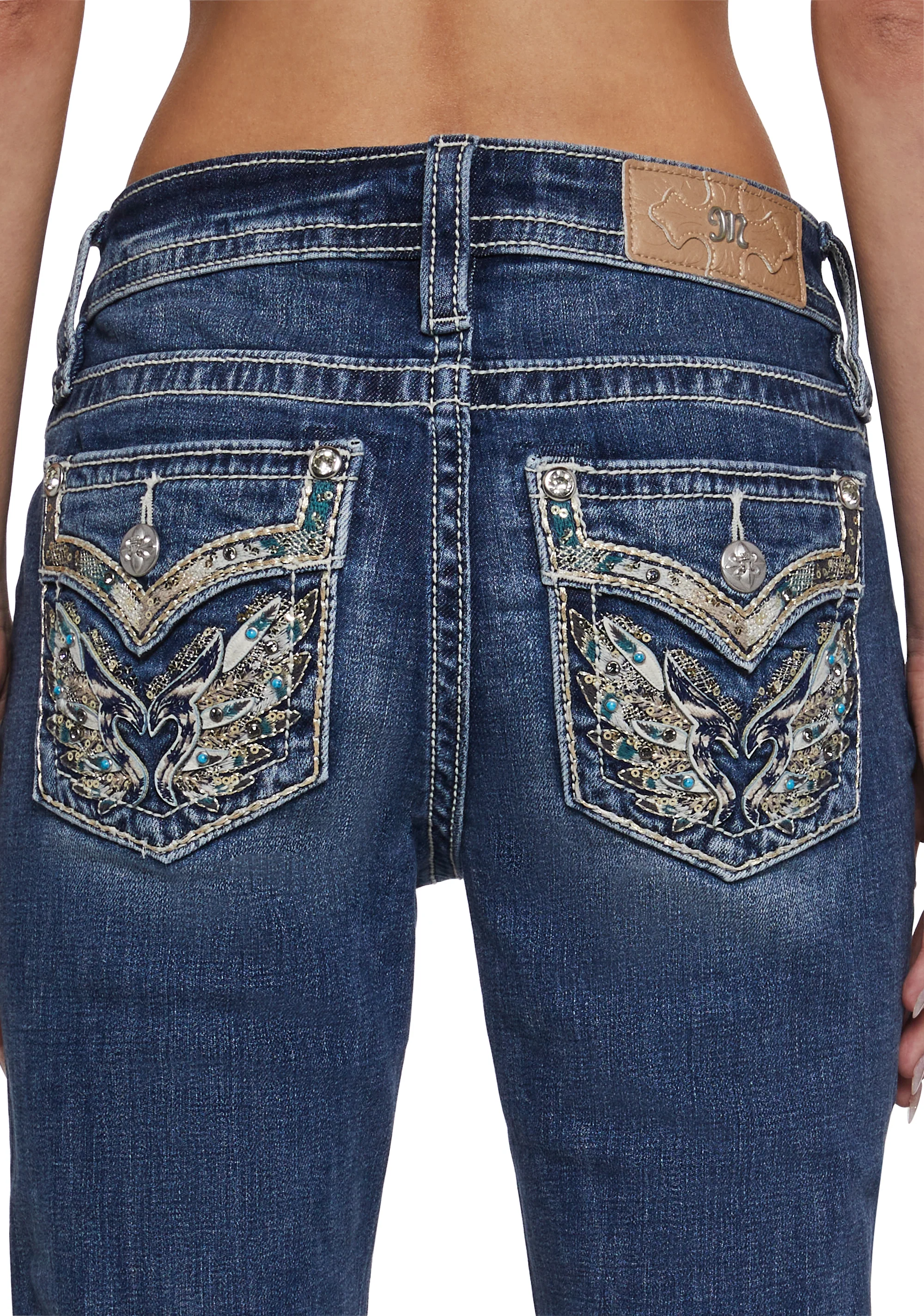 32" Mid Rise Boot Denim Jeans - Image 6