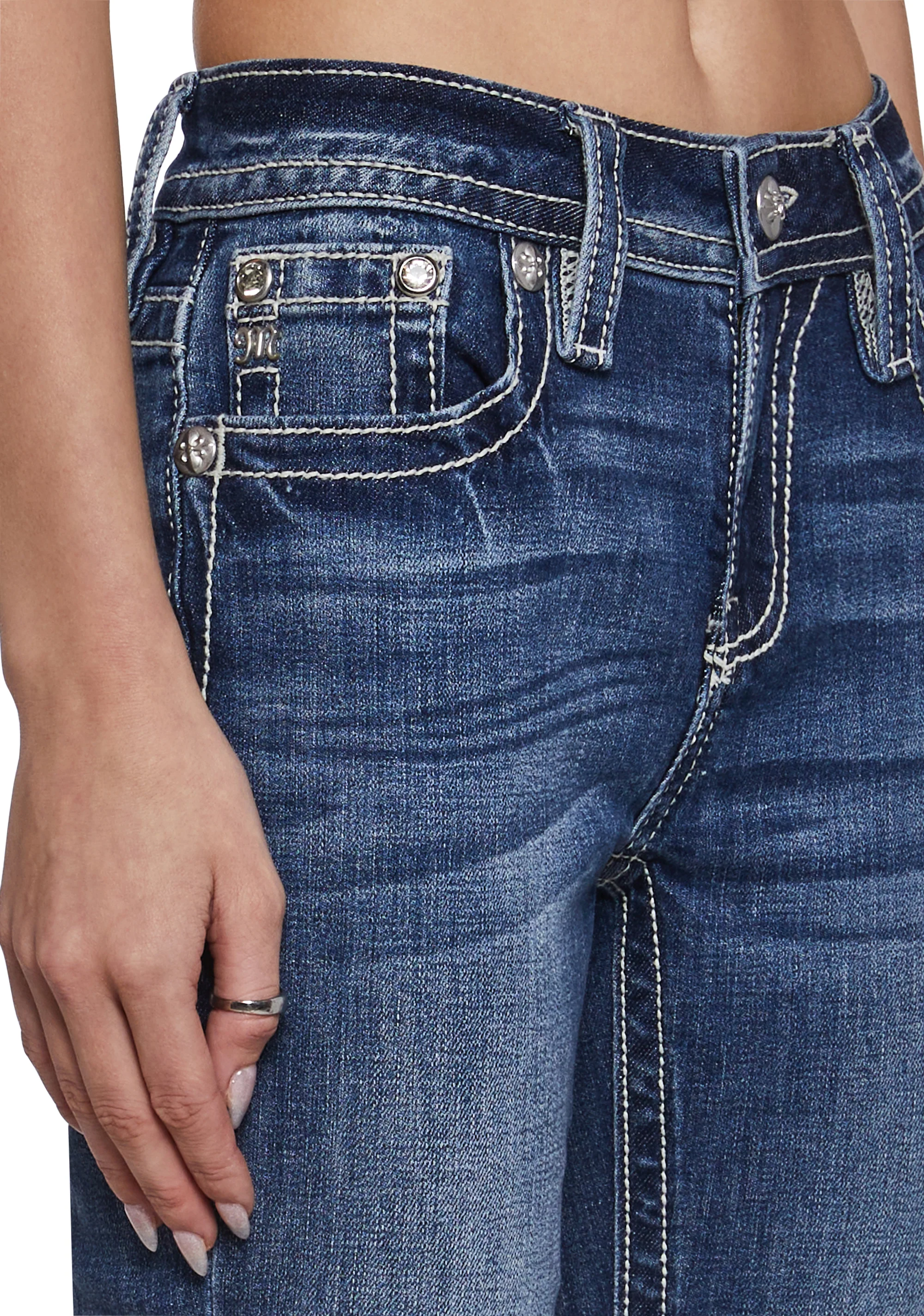 32" Mid Rise Boot Denim Jeans - Image 7