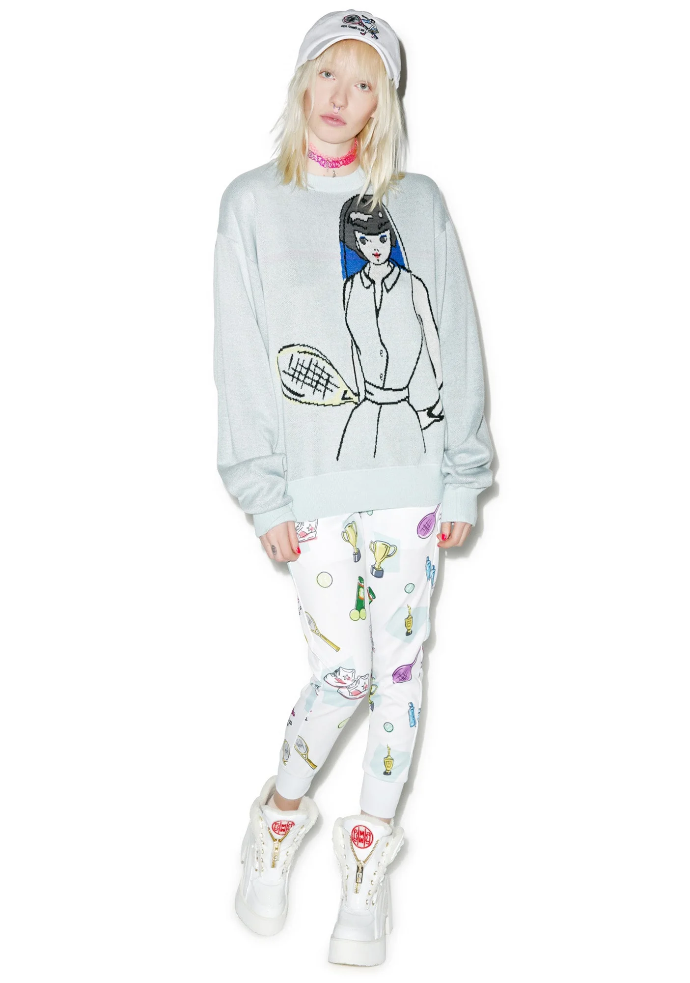 40Love Knit Crew - Light Pink - Image 3