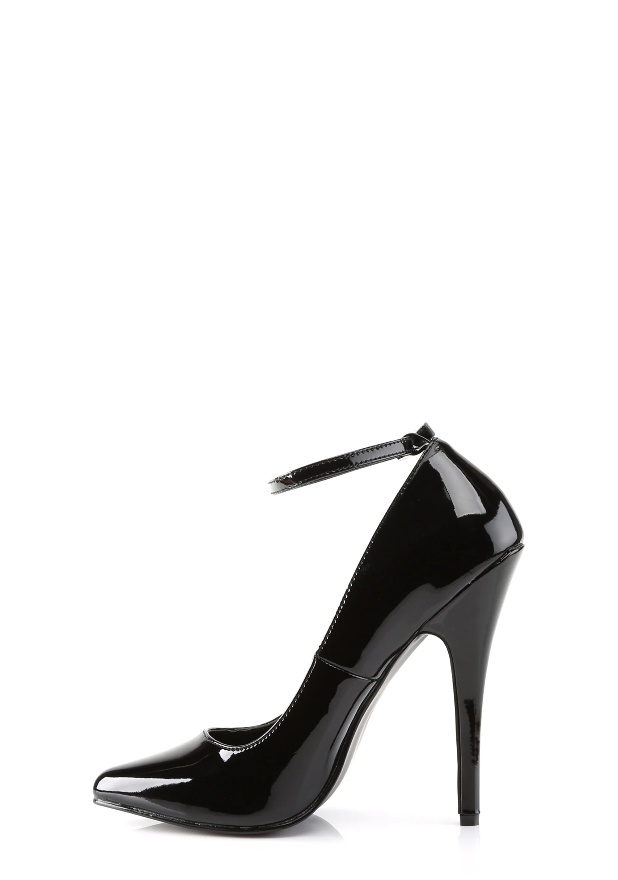 Domina-442 Mary Jane Pumps-Black-Red - Image 2