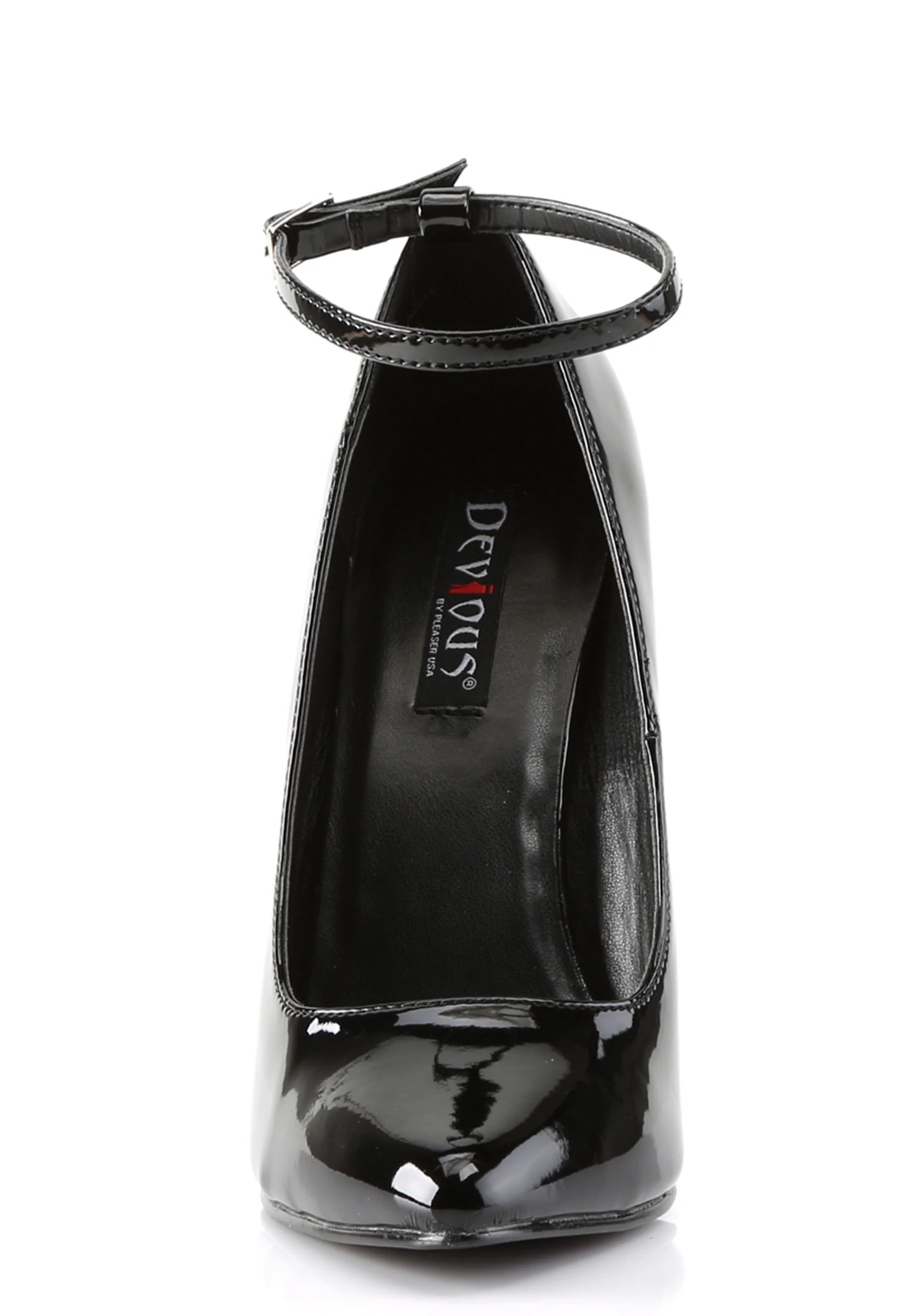 Domina-442 Mary Jane Pumps-Black-Red - Image 3