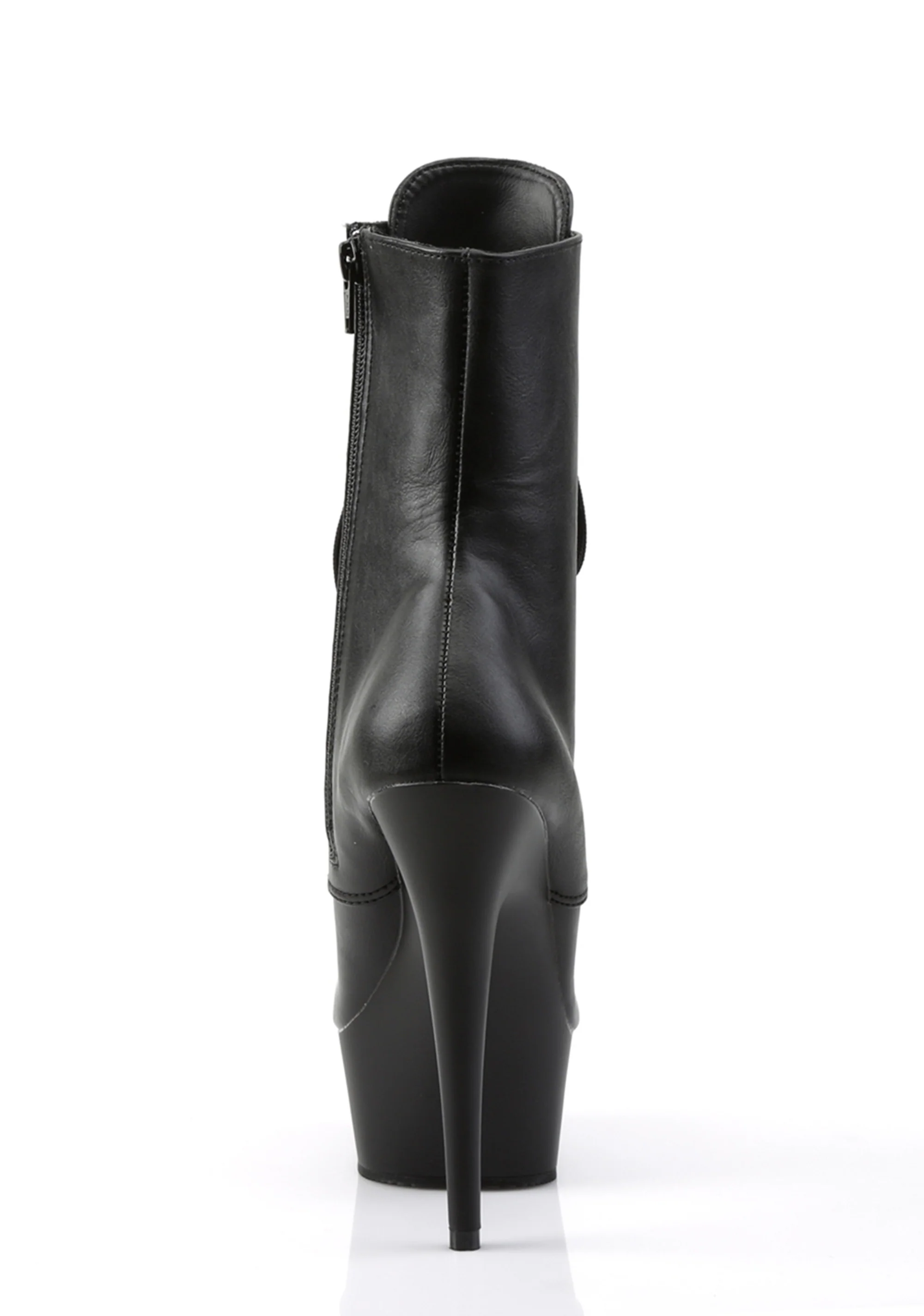 Delight-1020 Platform Ankle Boots-Black PU - Image 4