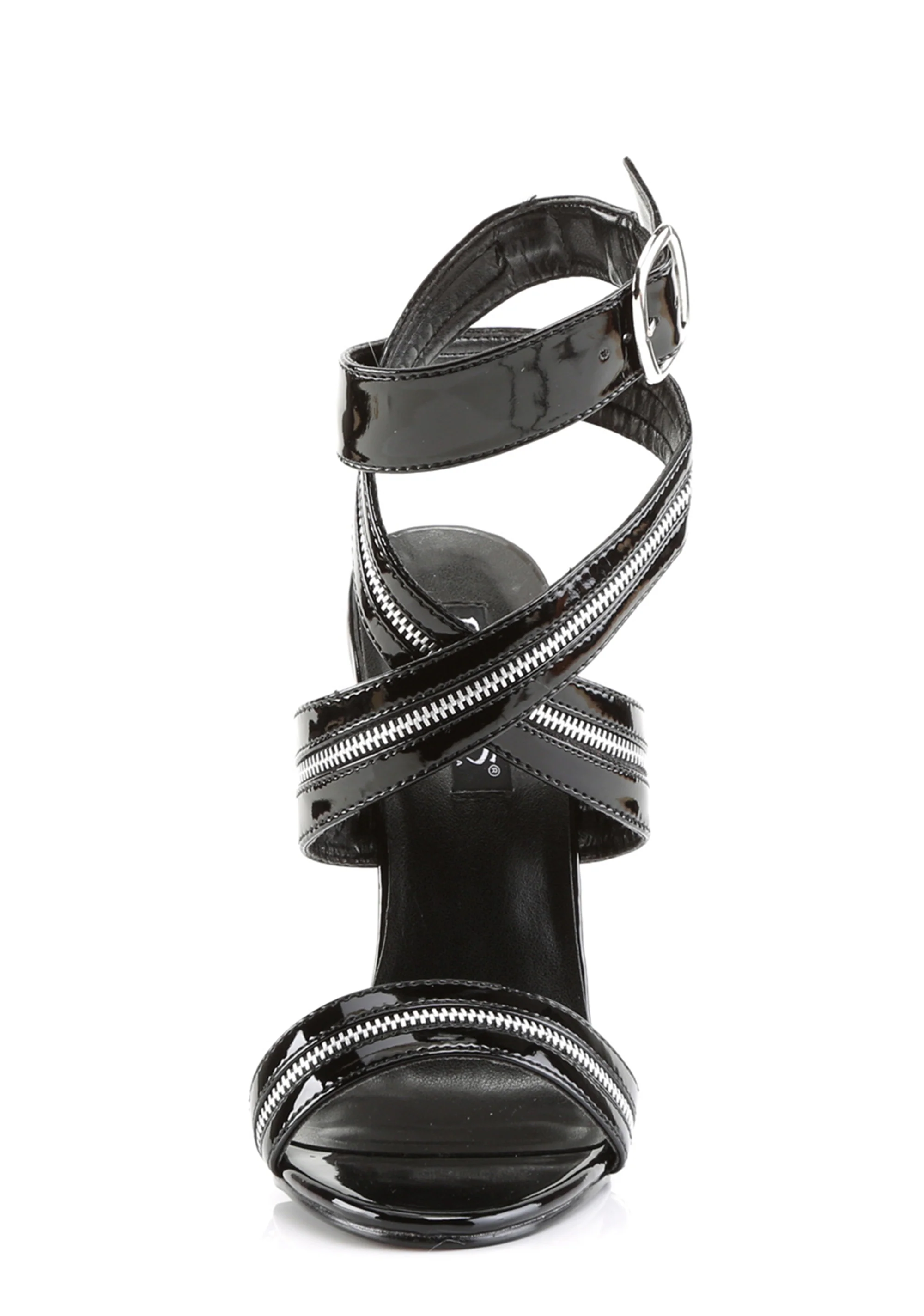 Domina-119 T-Strap Sandals-Black - Image 3