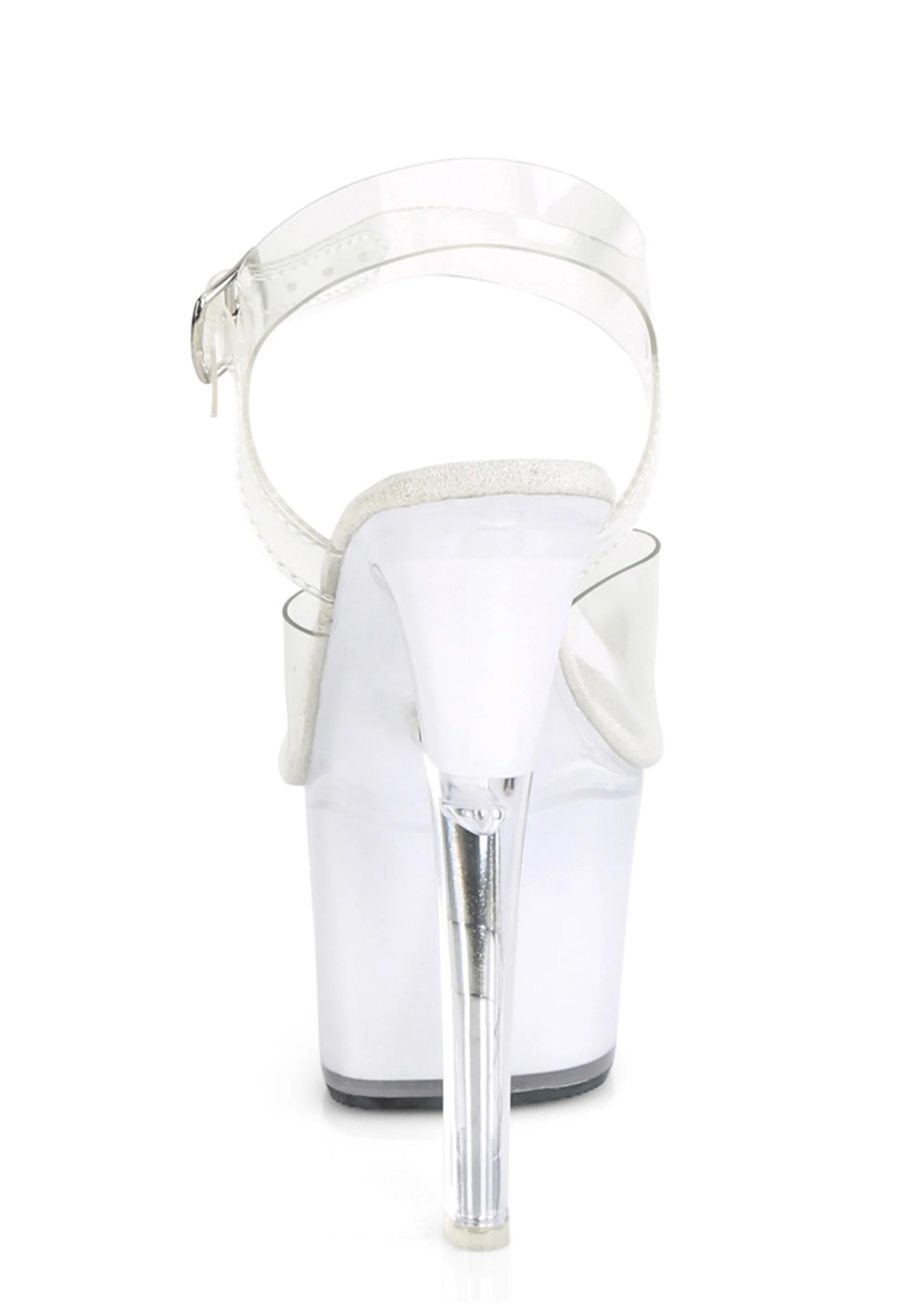 Discolite-708 Platform Ankle Strap LED Illuminated Sandals-Clear - Image 4
