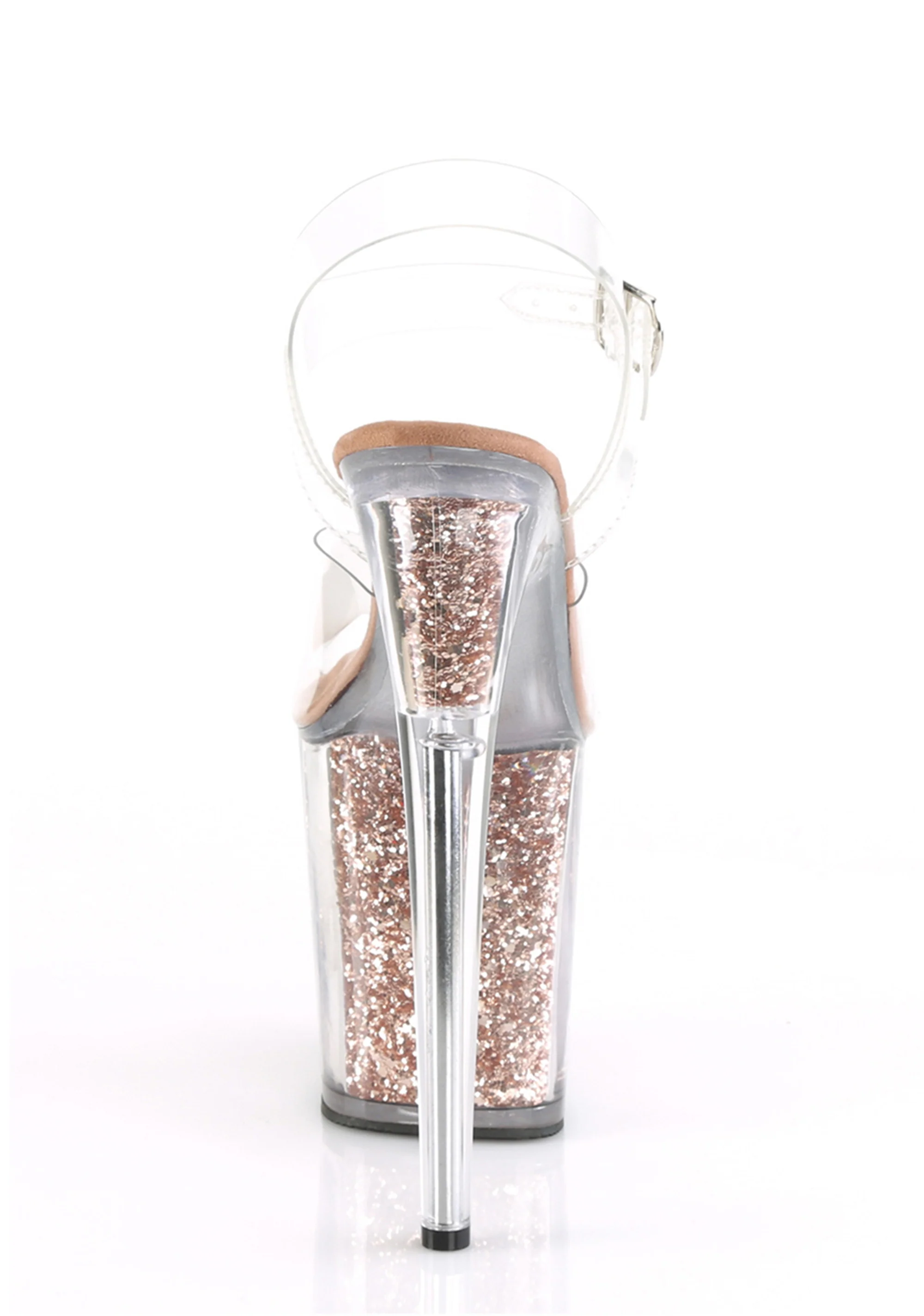Flamingo-808G Platform Ankle Strap Sandals-Rose Gold - Image 2
