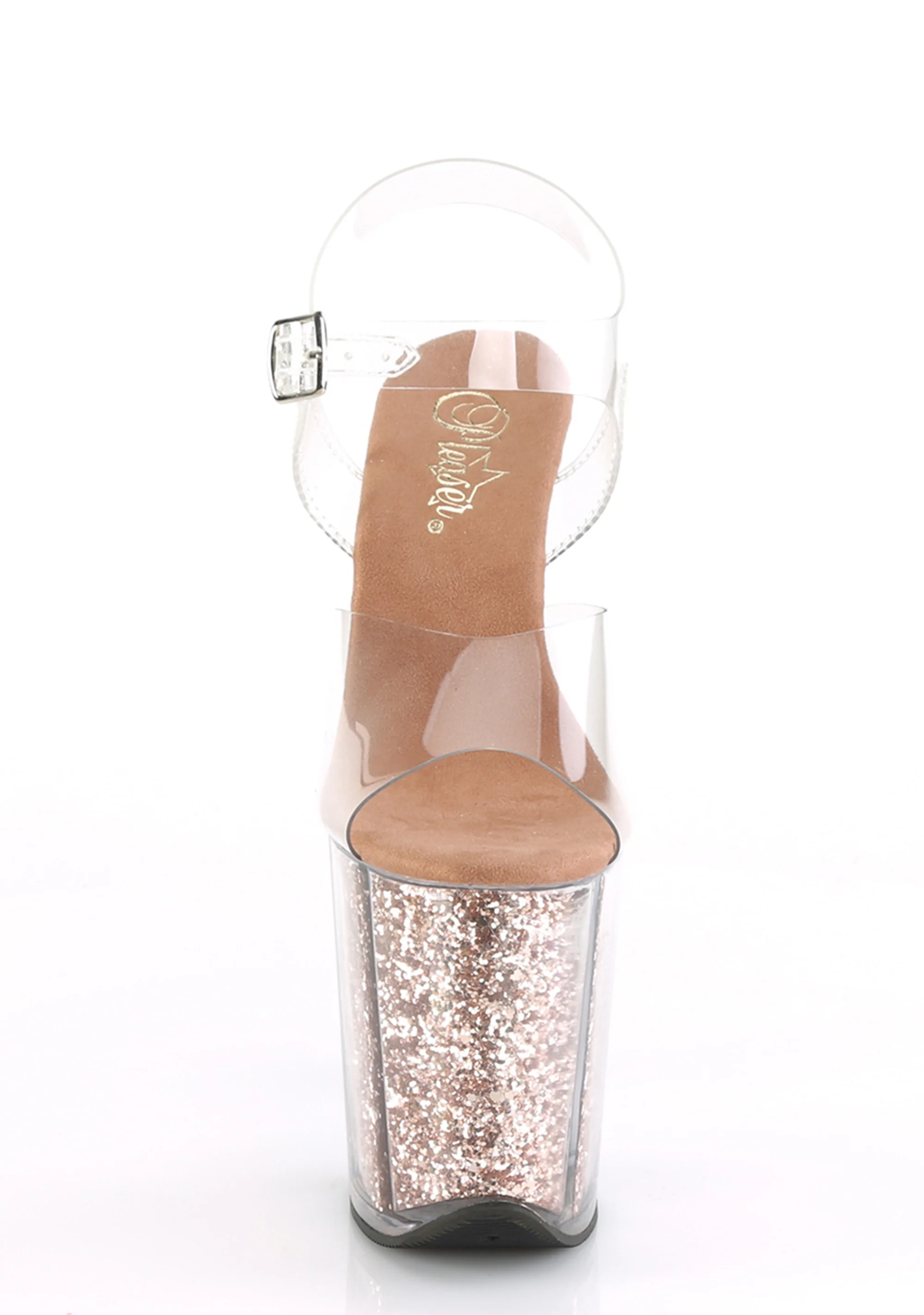 Flamingo-808G Platform Ankle Strap Sandals-Rose Gold - Image 4