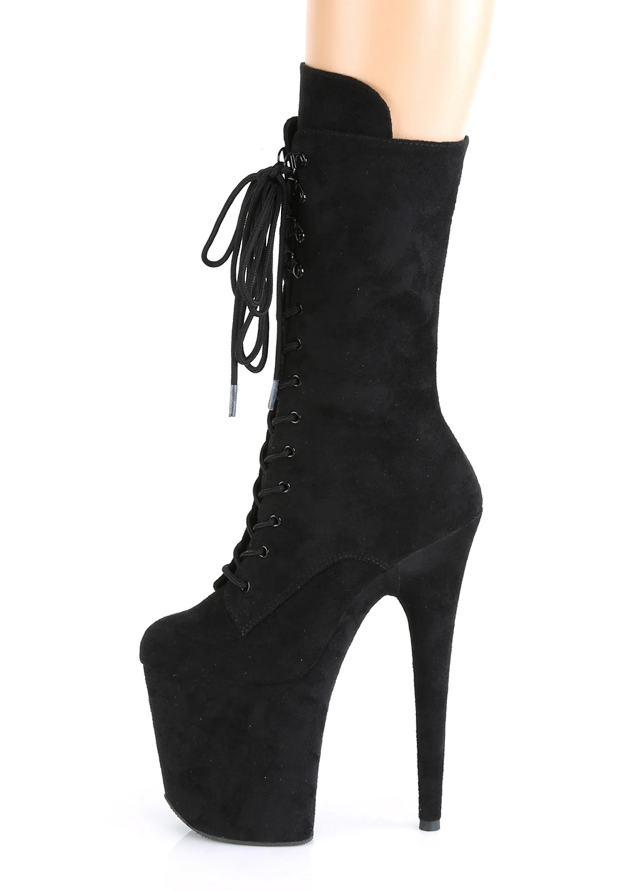 Flamingo-1050FS Platform Mid-Calf Boots-Black - Image 2