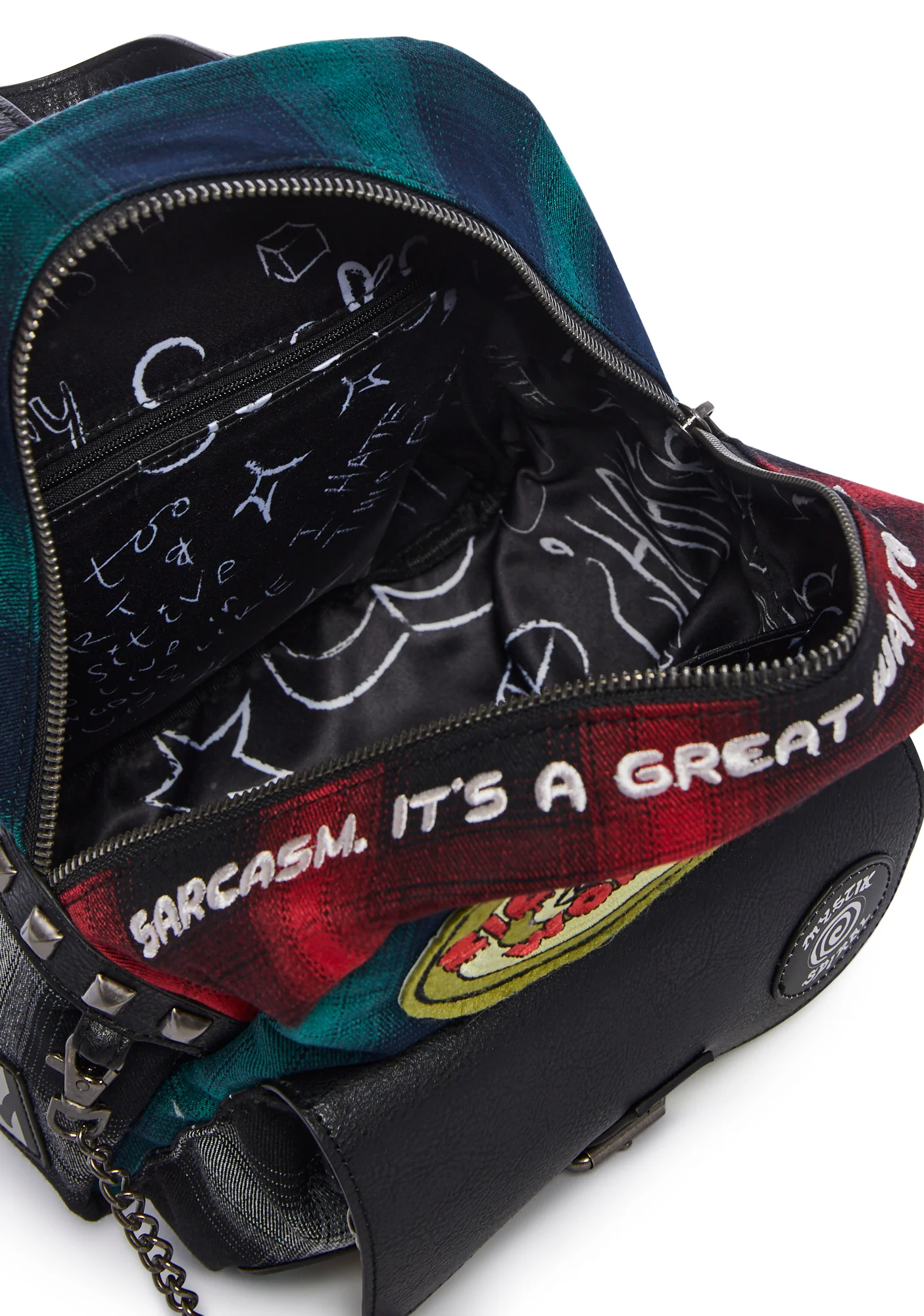 90s Cynic Plaid Backpack - Image 6