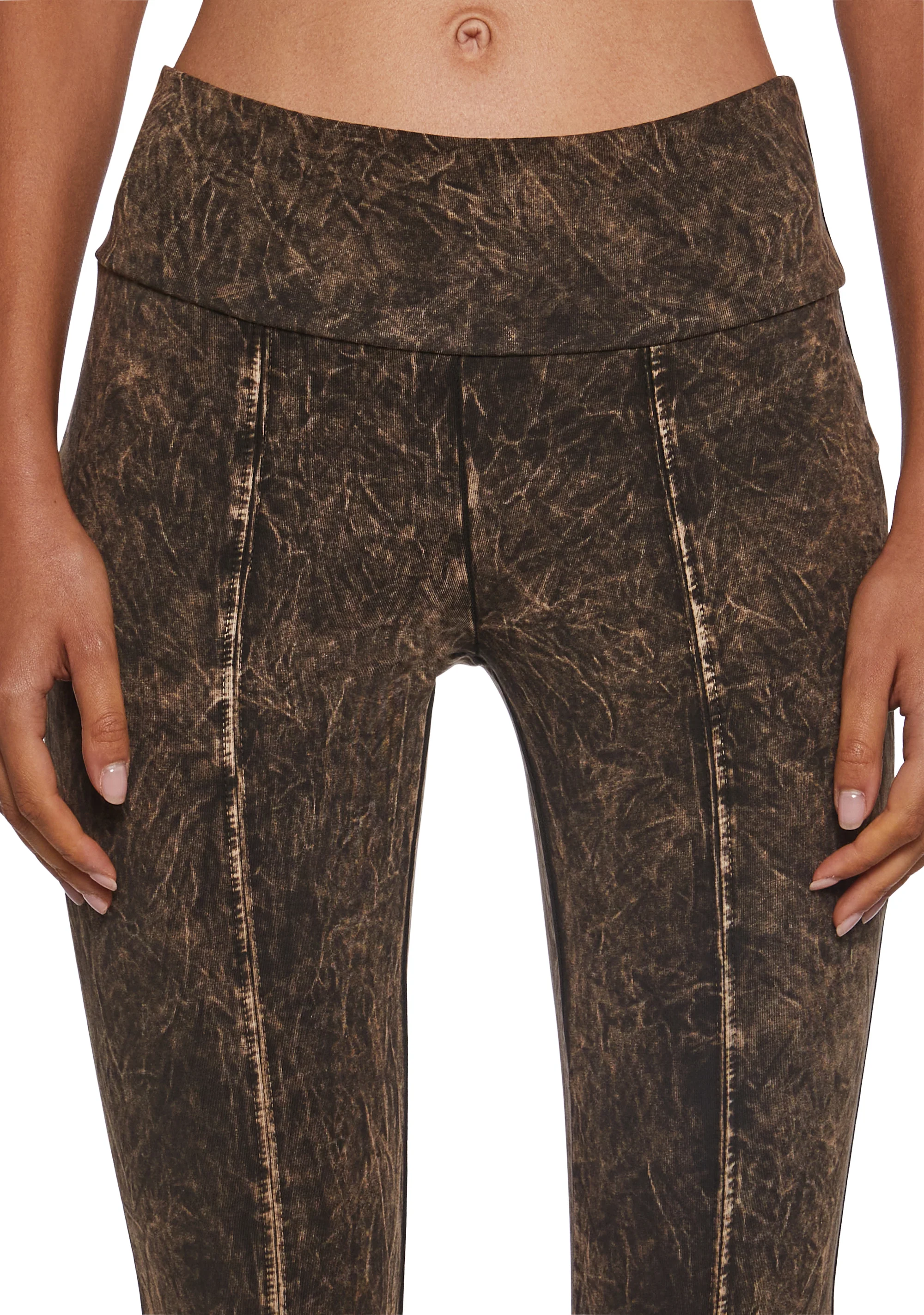 Synth Ideology Flared Pants - Brown - Image 5