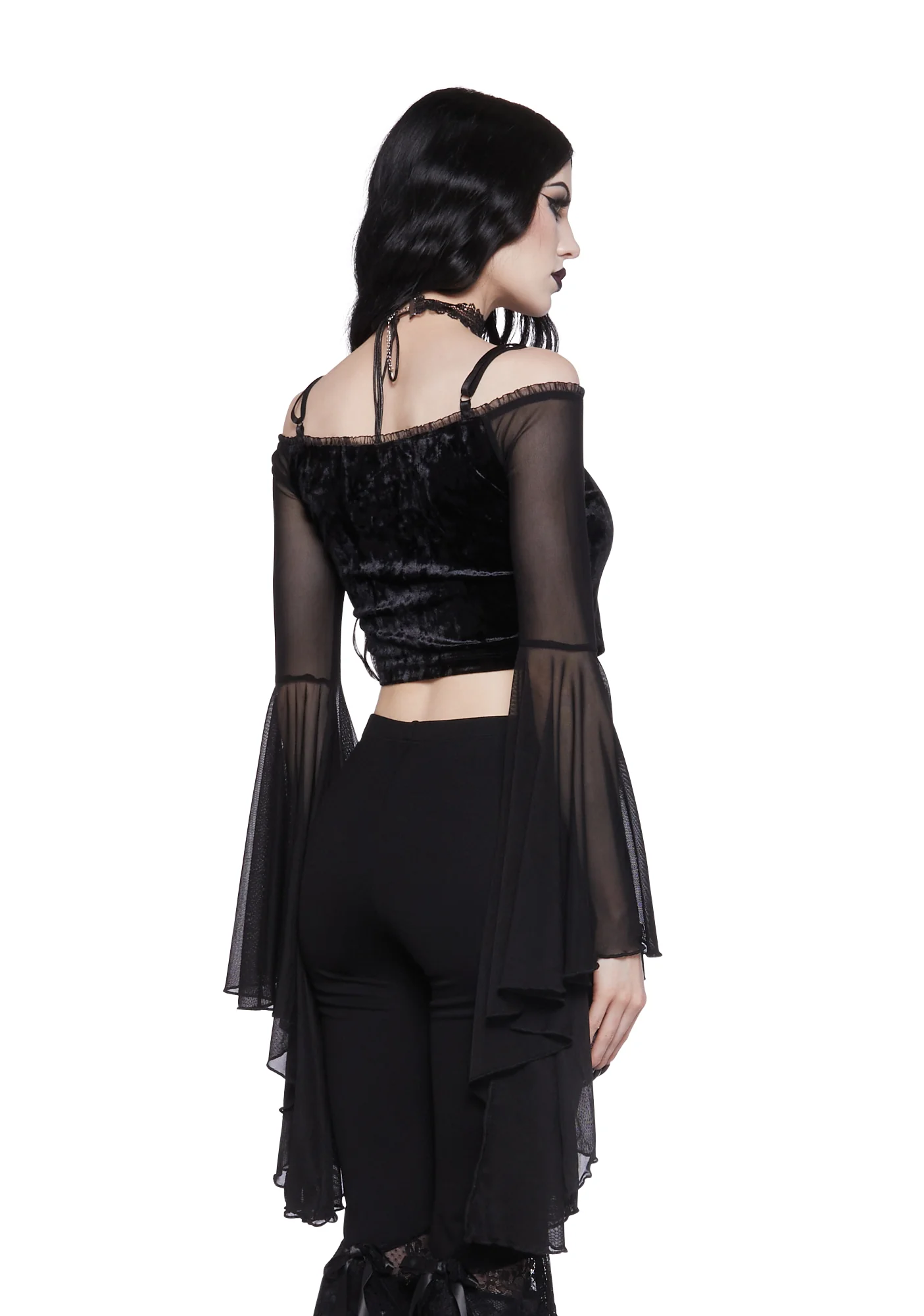 Absolute Future Long Sleeve Crop Top - Image 4