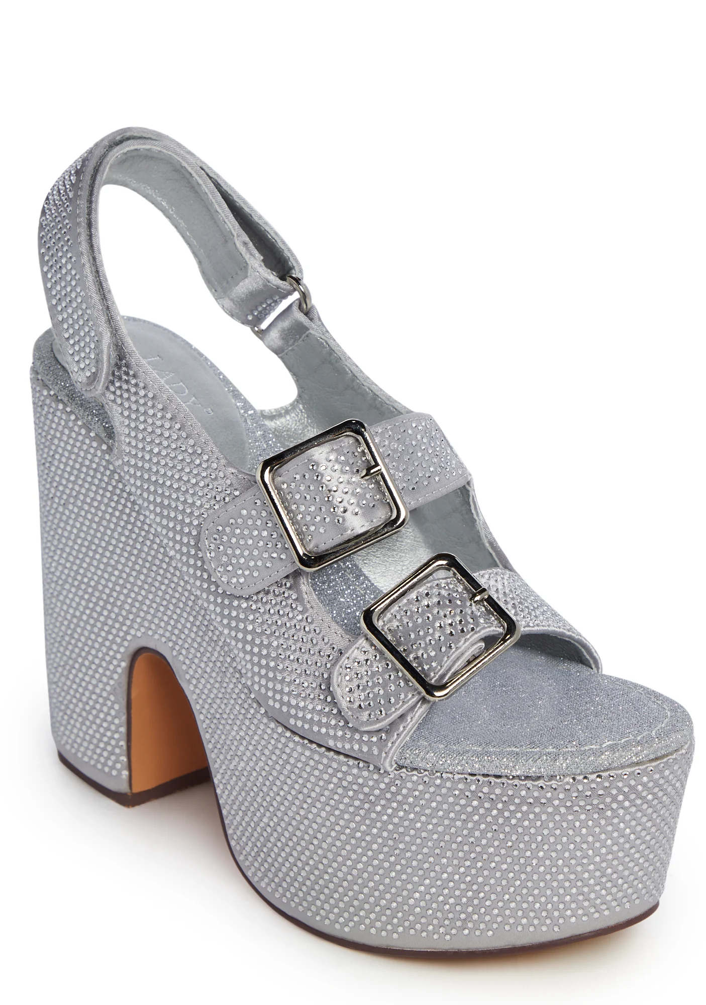 Accepting Applications Platform Sandals - Silver - Image 2