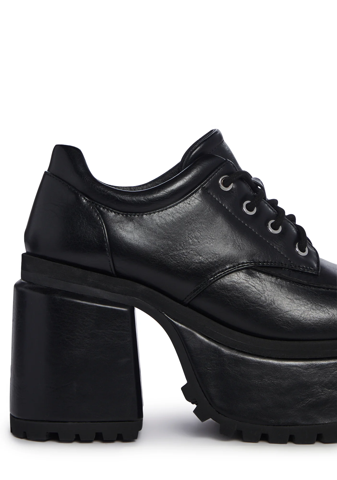 Acting Up Platform Oxfords - Black - Image 2