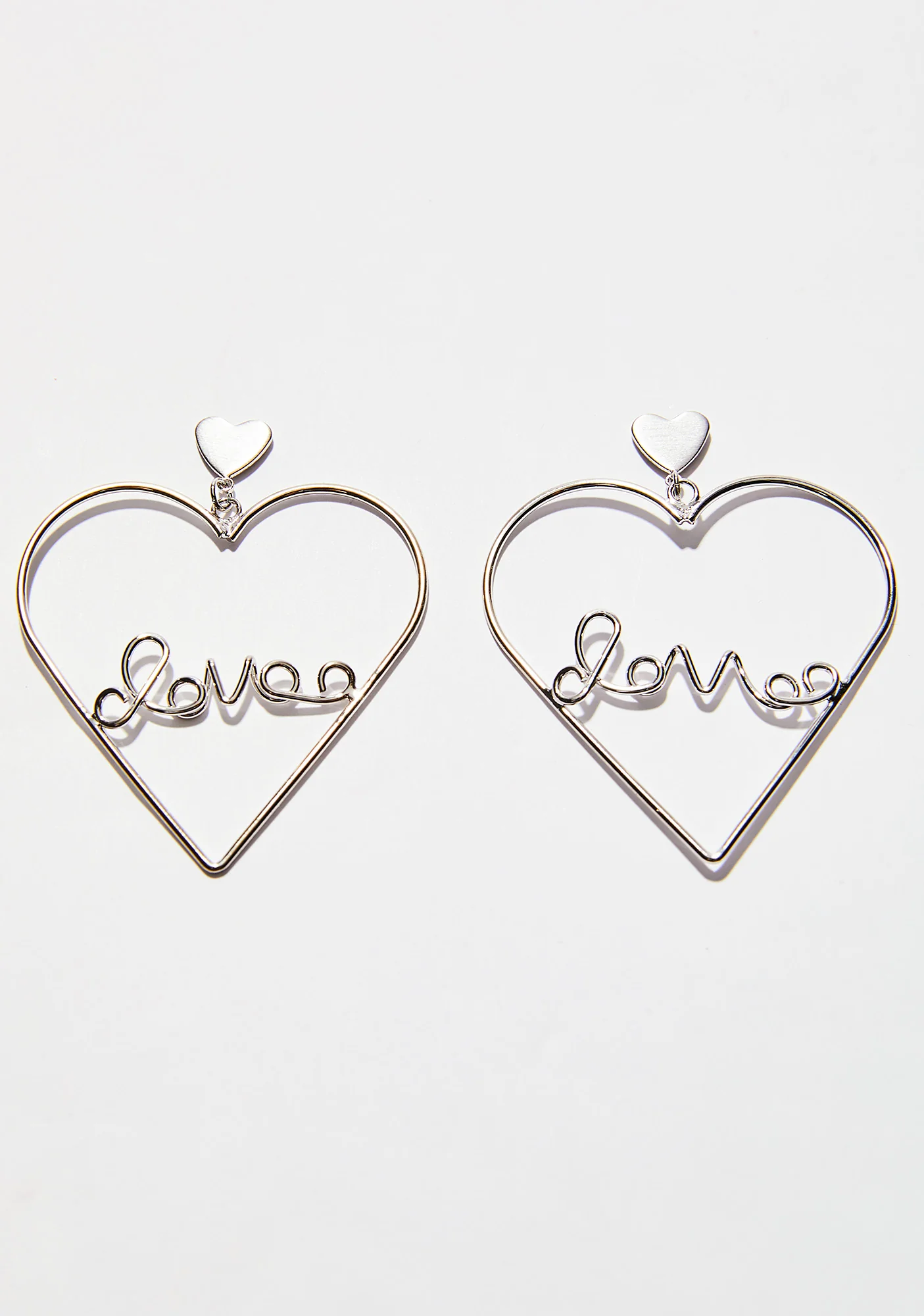 Addicted To Love Heart Earrings - Image 2