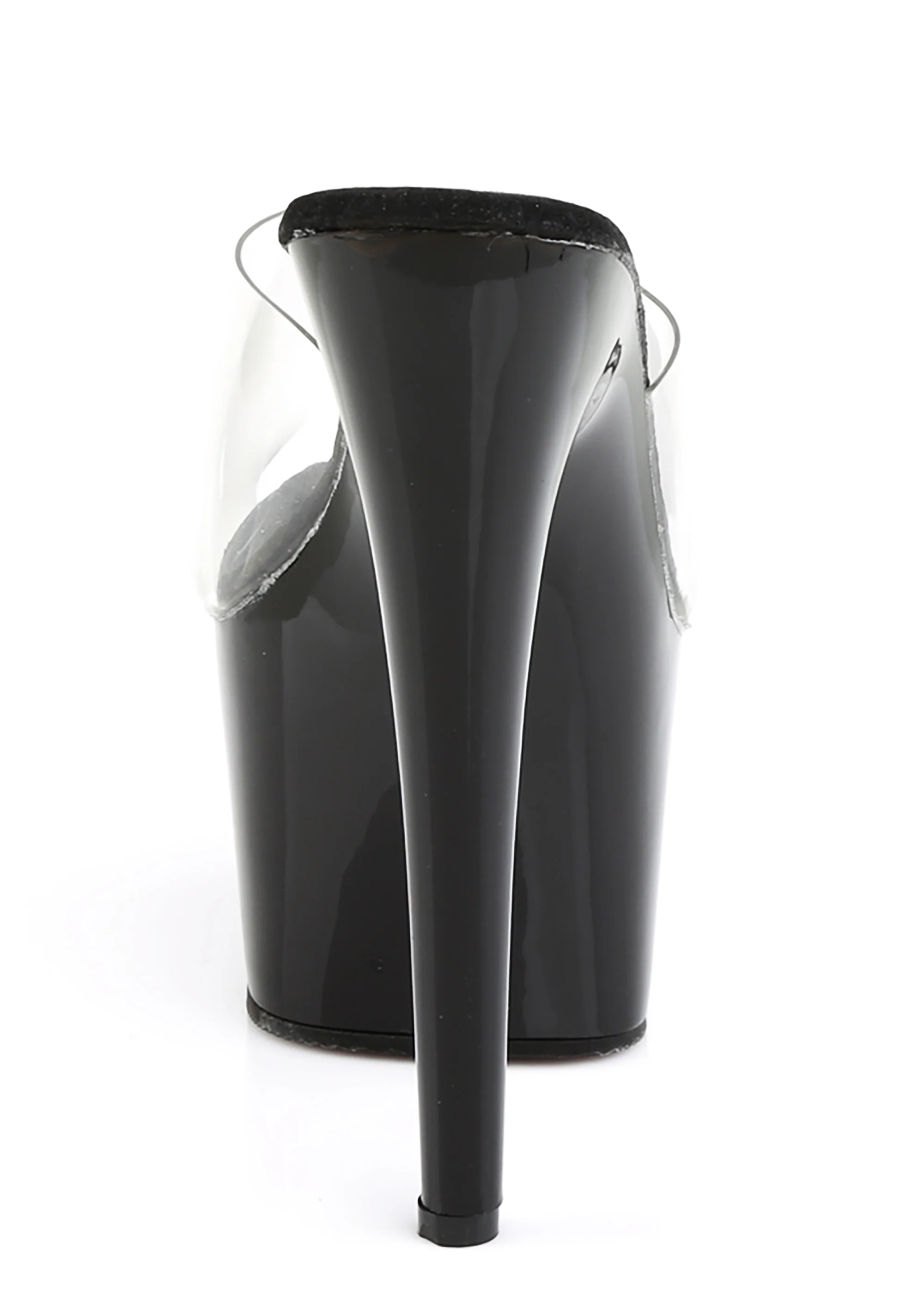 Adore-701 Platform Slides-Clear-Black - Image 4