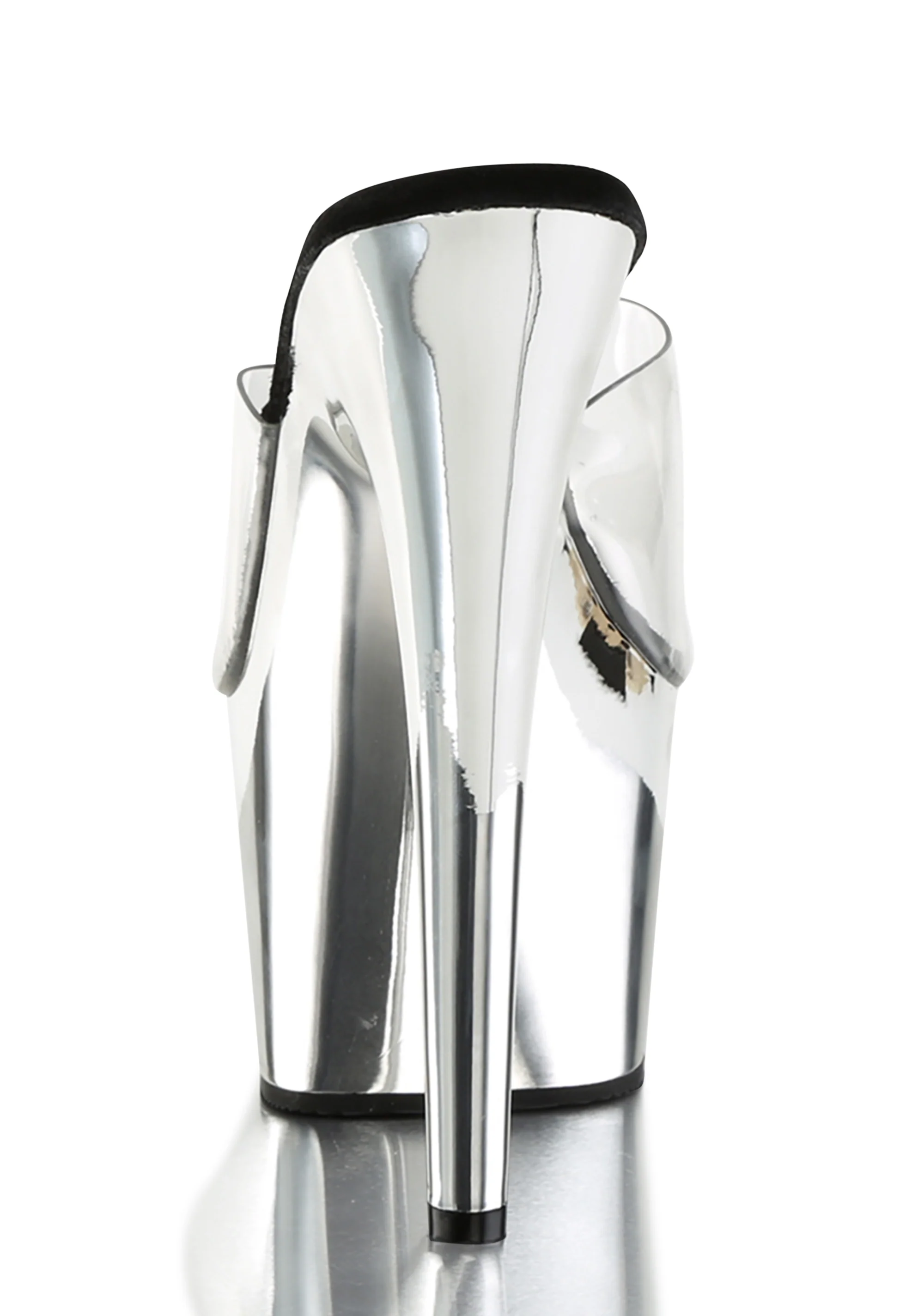 Adore-701 Platform Slides-Silver Chrome - Image 4