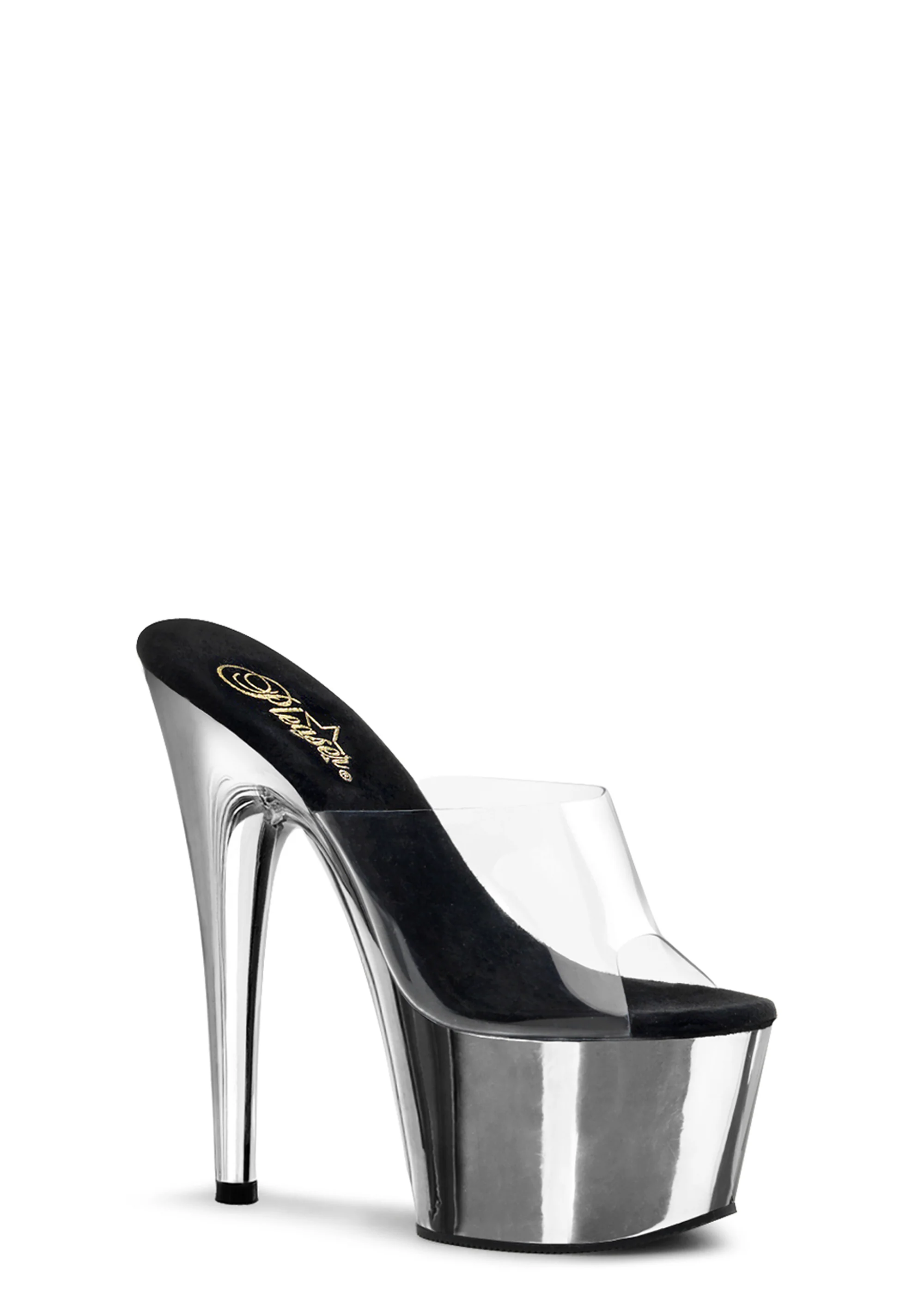 Adore-701 Platform Slides-Silver Chrome - Image 5