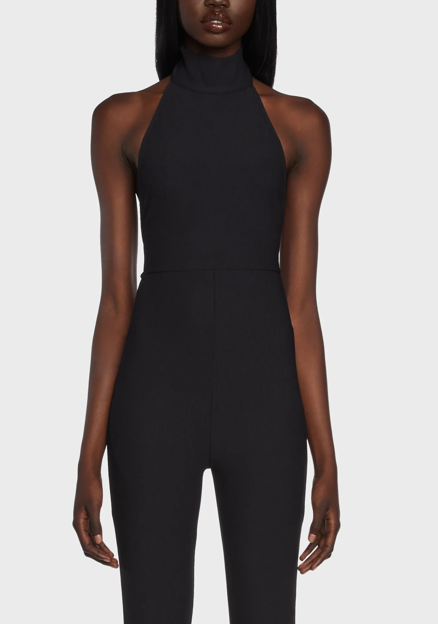 Aero Ribbed Open Back Jumpsuit - Image 4