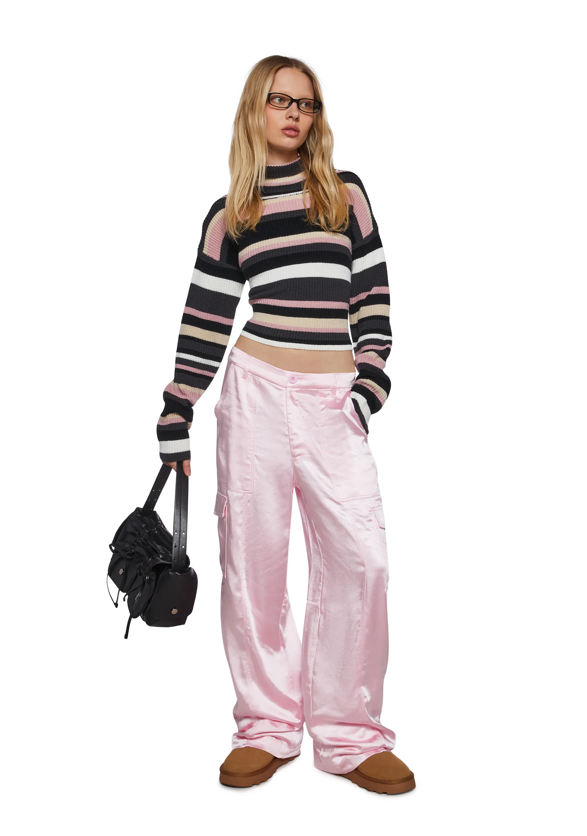 Affectionate Ways Satin Cargo Pants - Image 2