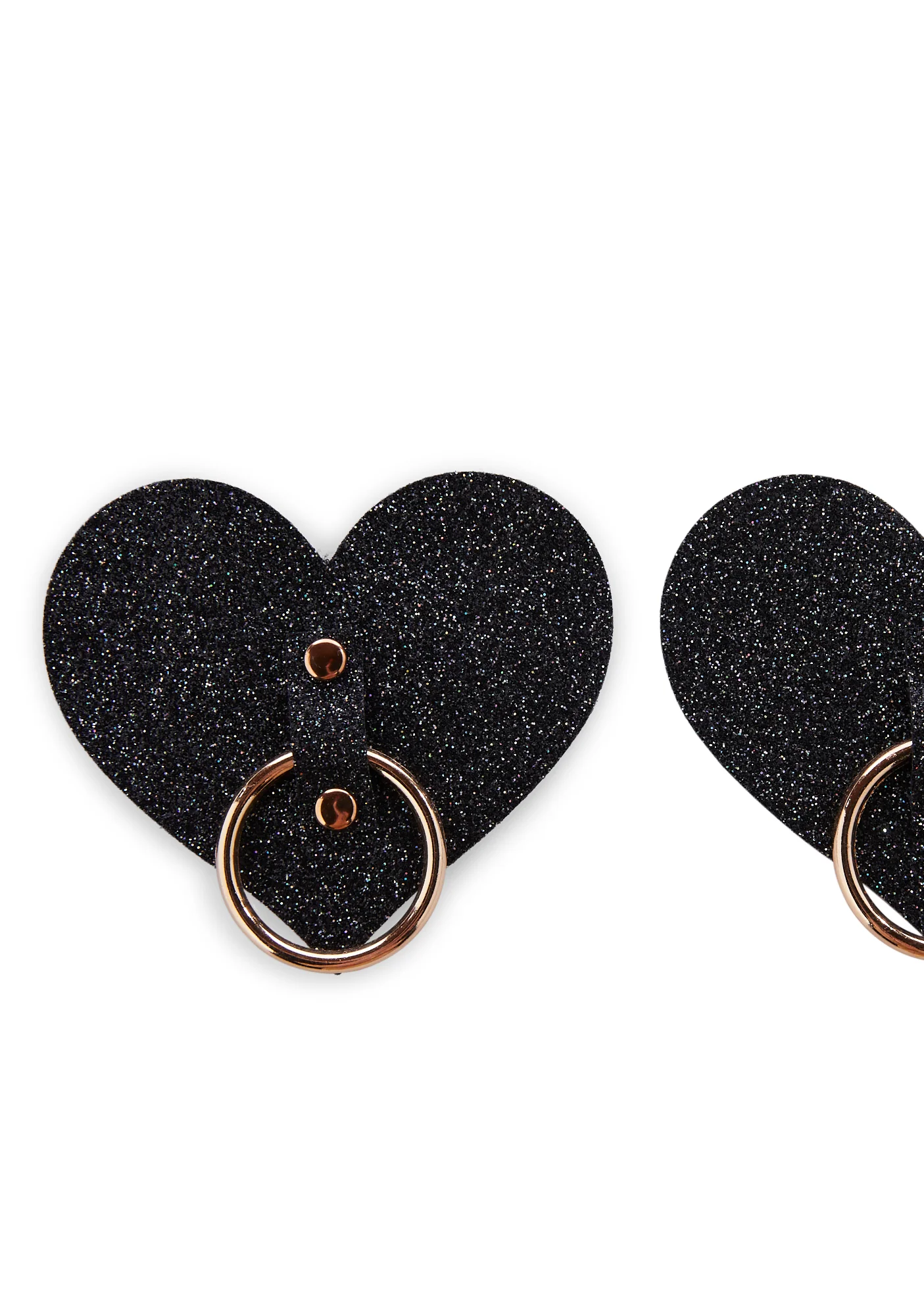 After Midnight Glitter Hoop Heart Pasties - Image 2