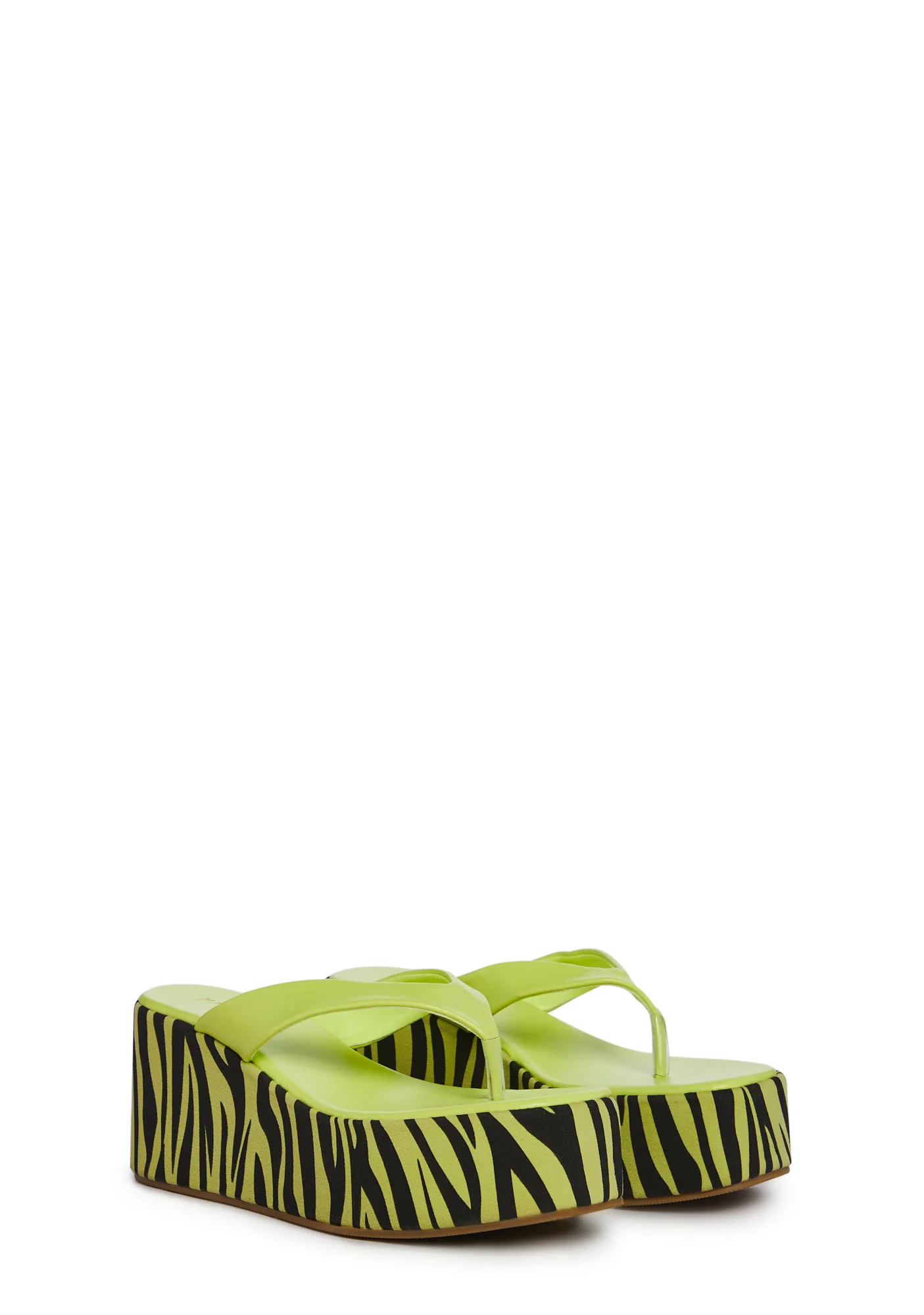 Safari Paradise Platform Sandals-Yellow - Image 3