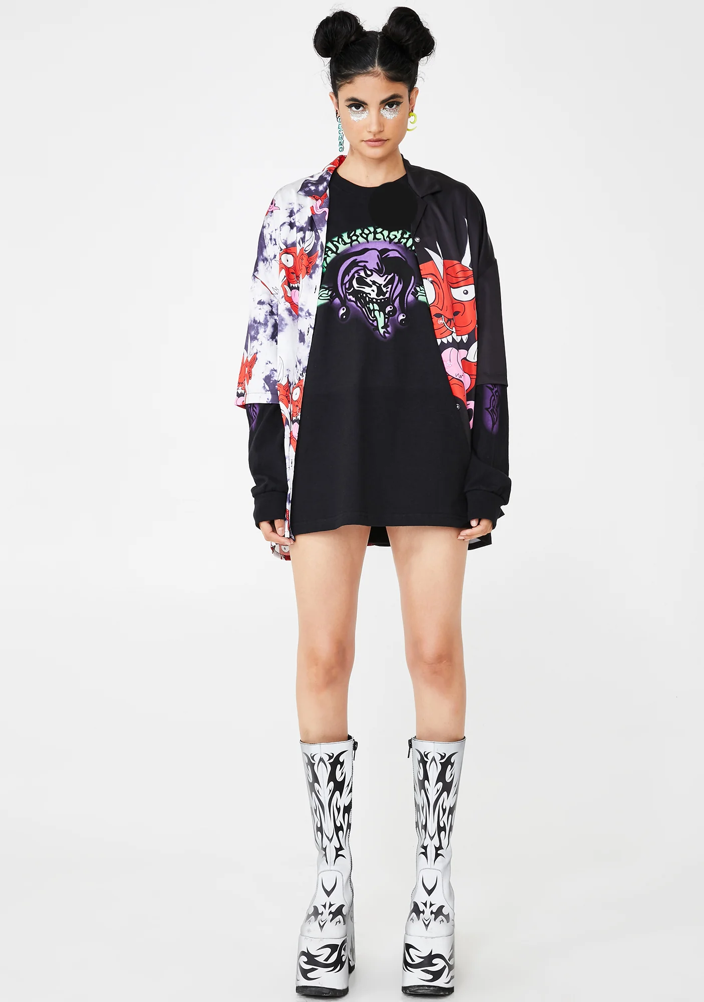 Airbrush Joker Long Sleeve Tee - Image 3