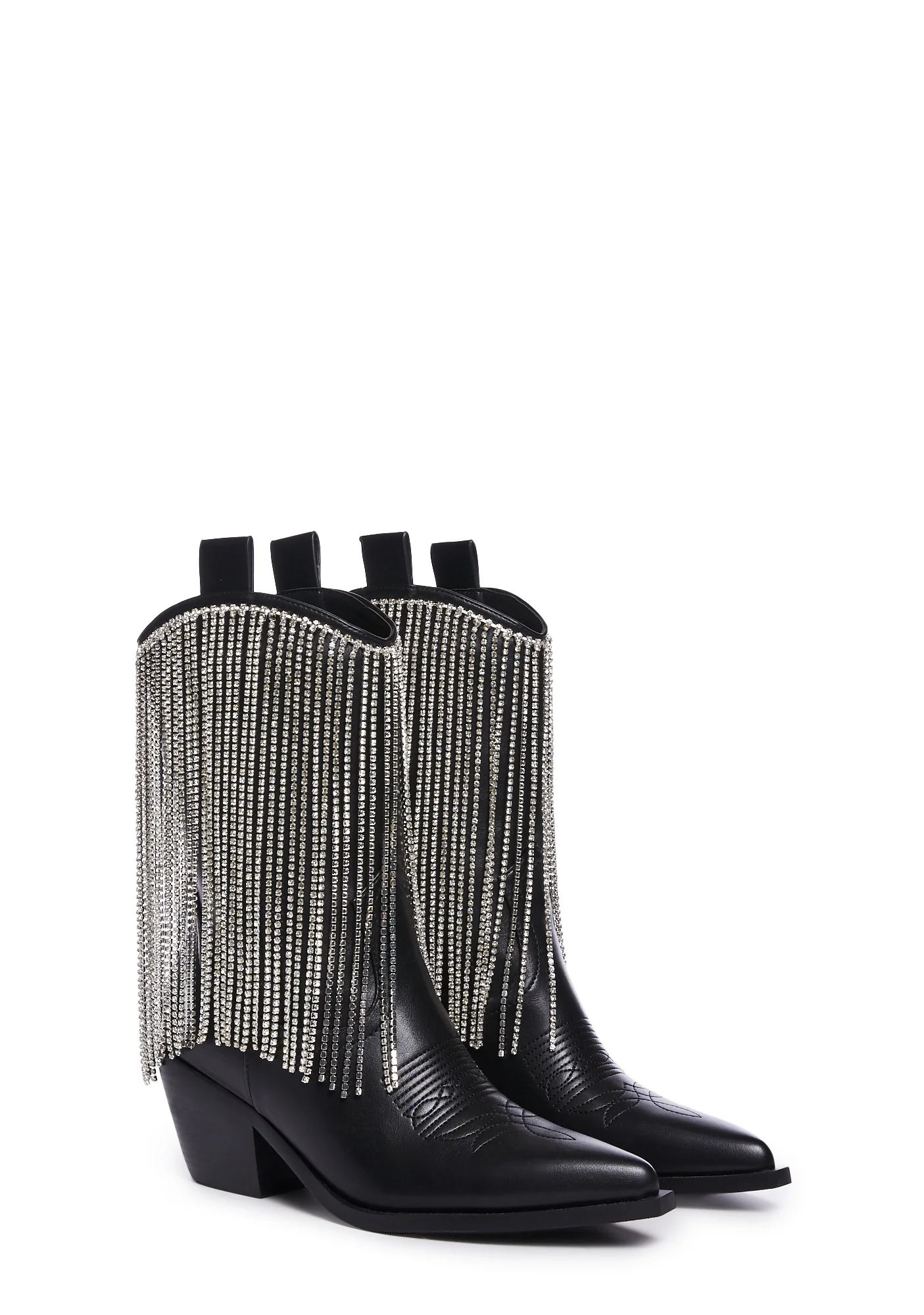 Alexandrite Rhinestone Fringe Cowboy Boots - Image 3