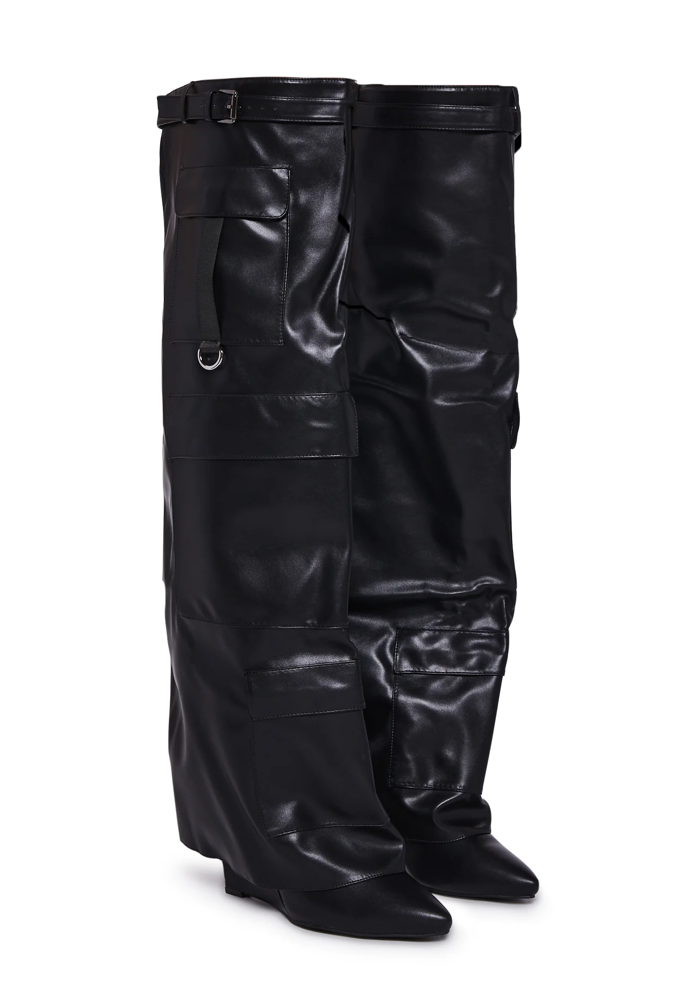 Alexia Belt Knee High Boots - Image 3