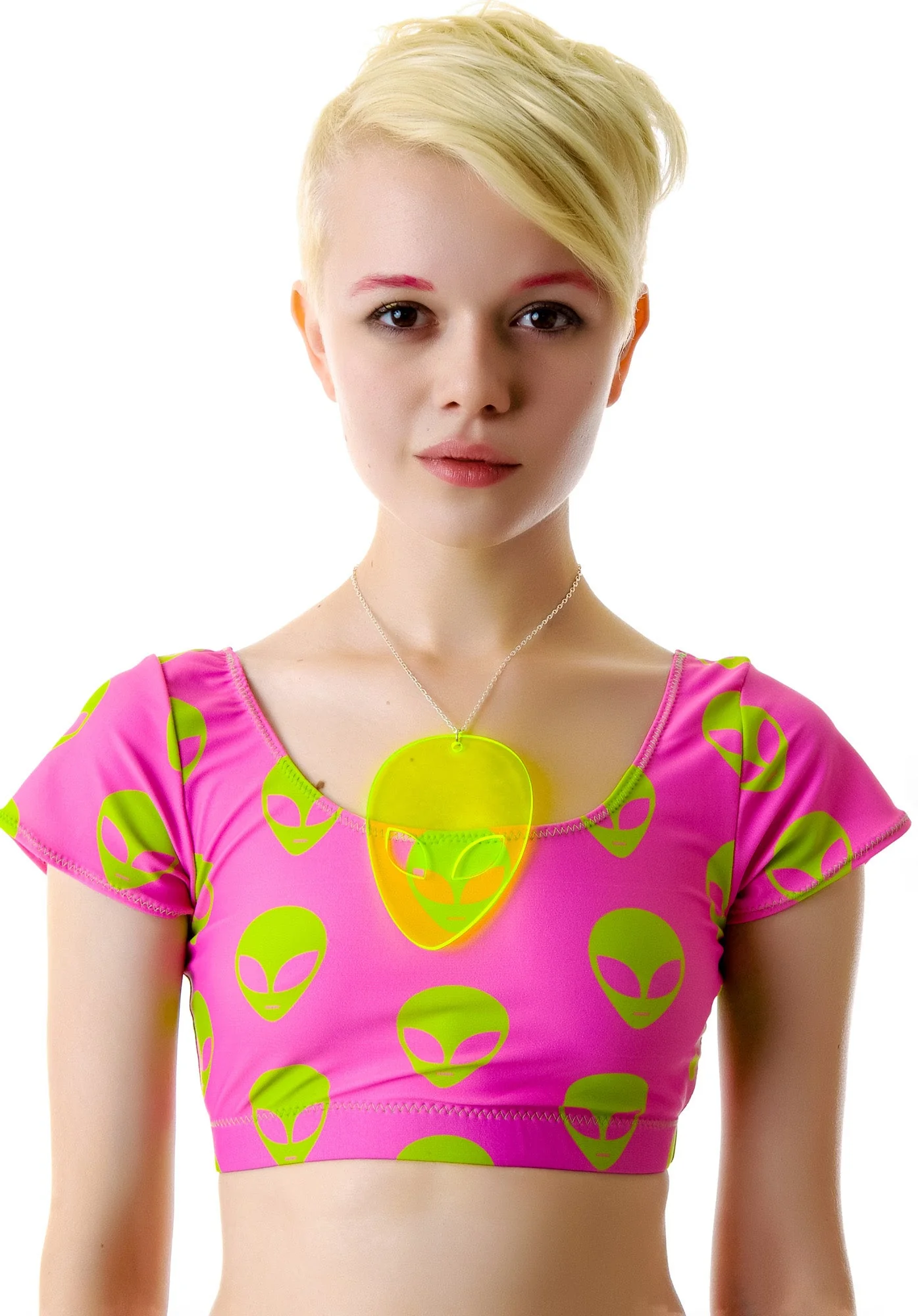 Alien Lover Necklace - Green - Image 3
