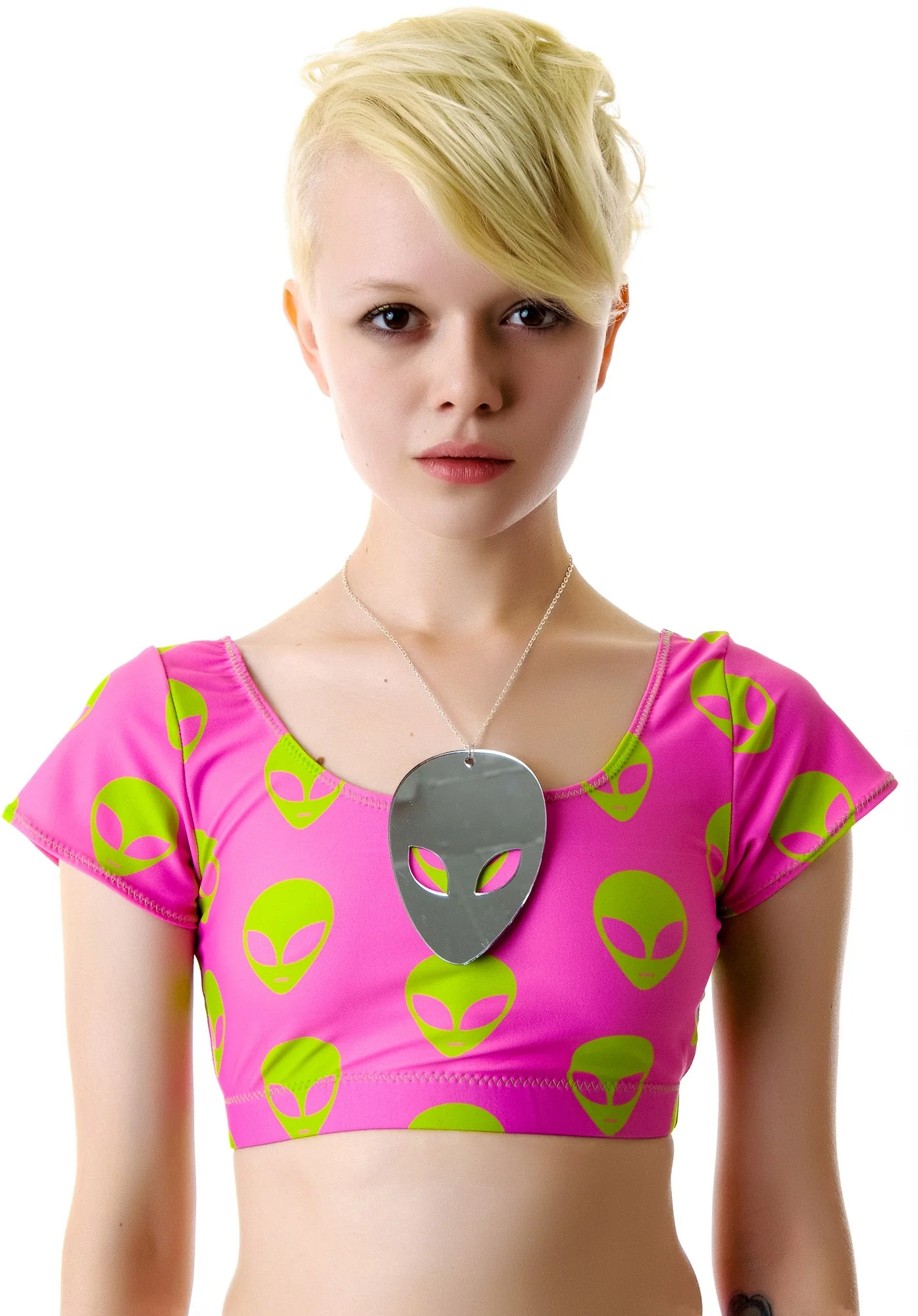 Alien Lover Necklace - Green - Image 8