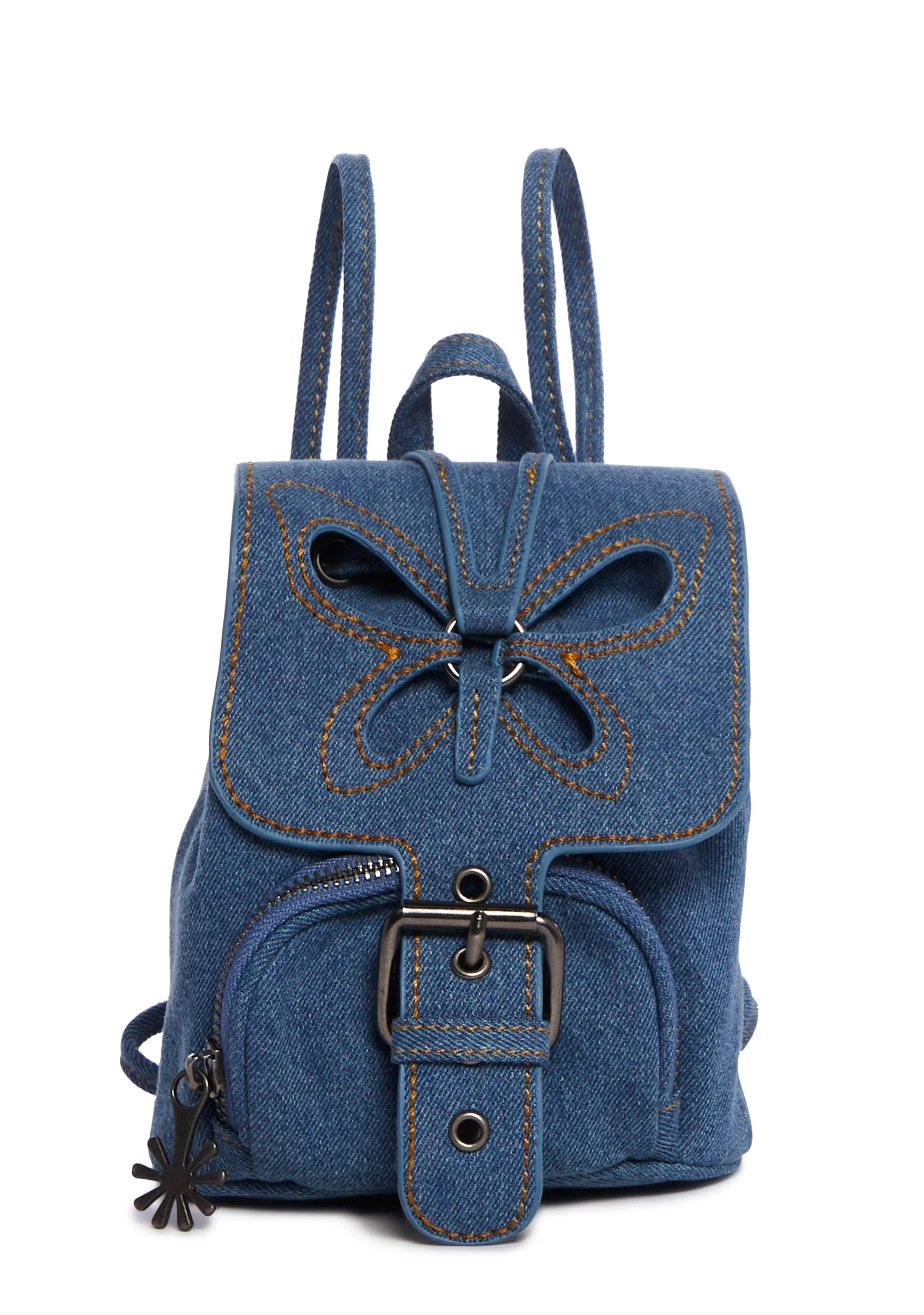 Feeling Good Butterfly Backpack - Denim - Image 2