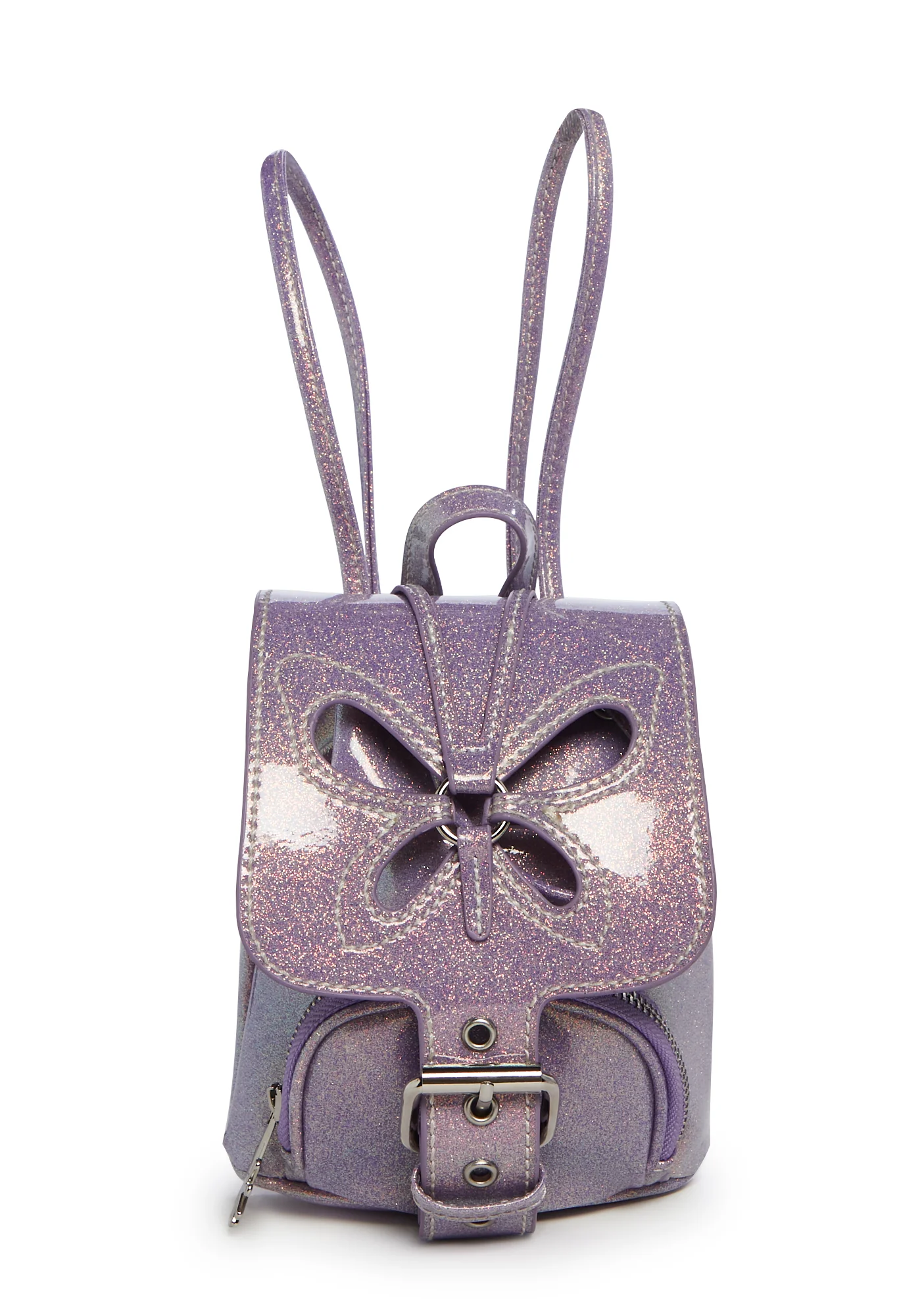 Feeling Good Butterfly Backpack - Purple Glitter - Image 2