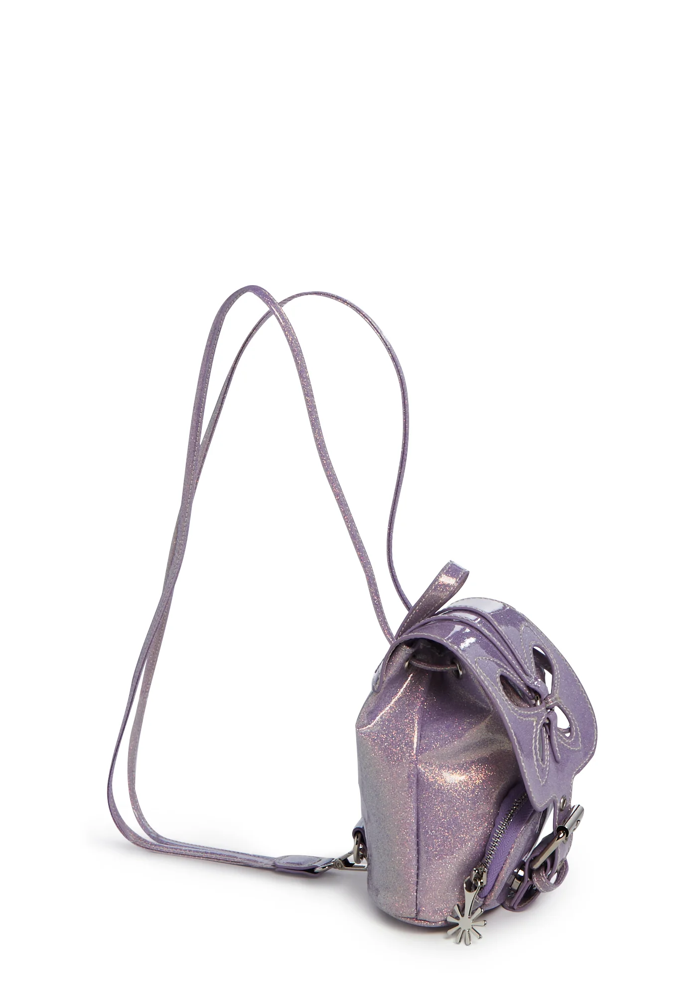 Feeling Good Butterfly Backpack - Purple Glitter - Image 3