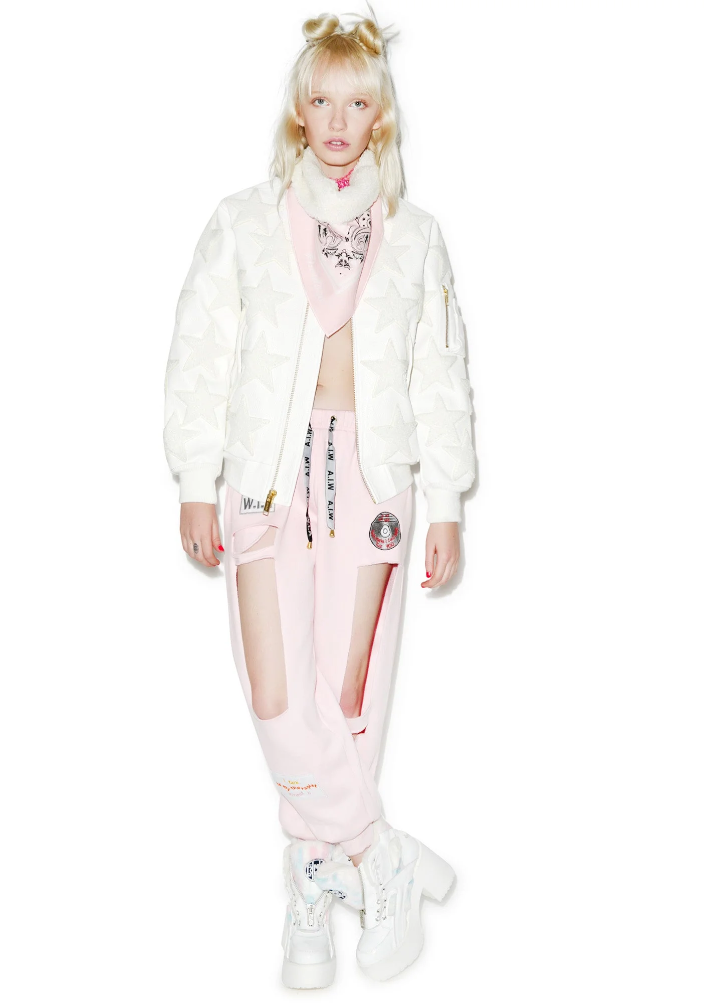 All Star Patched Candy Jacket - Pink - Image 6