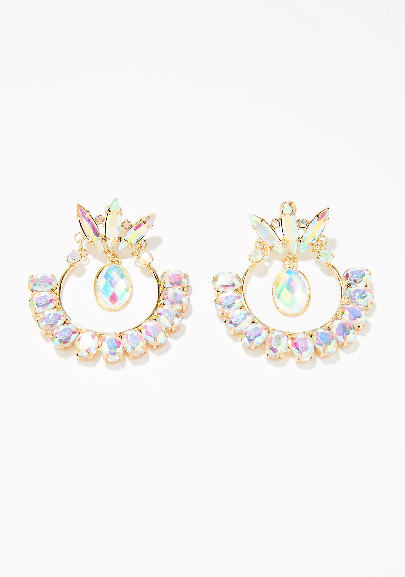 All The Riches Rhinestone Earrings - Image 2