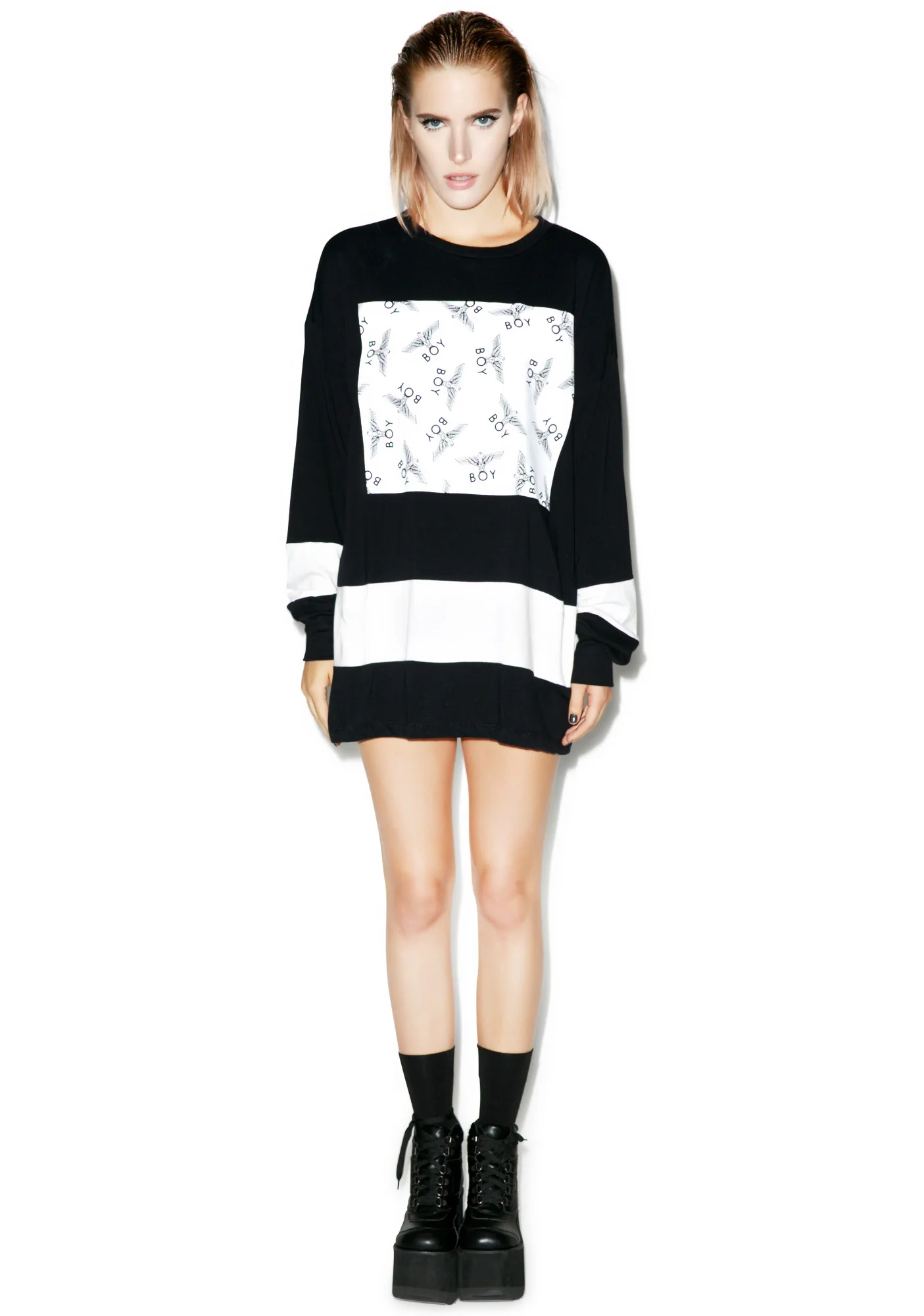 Allover Eagle Boy Long Sleeve Tee - Image 4