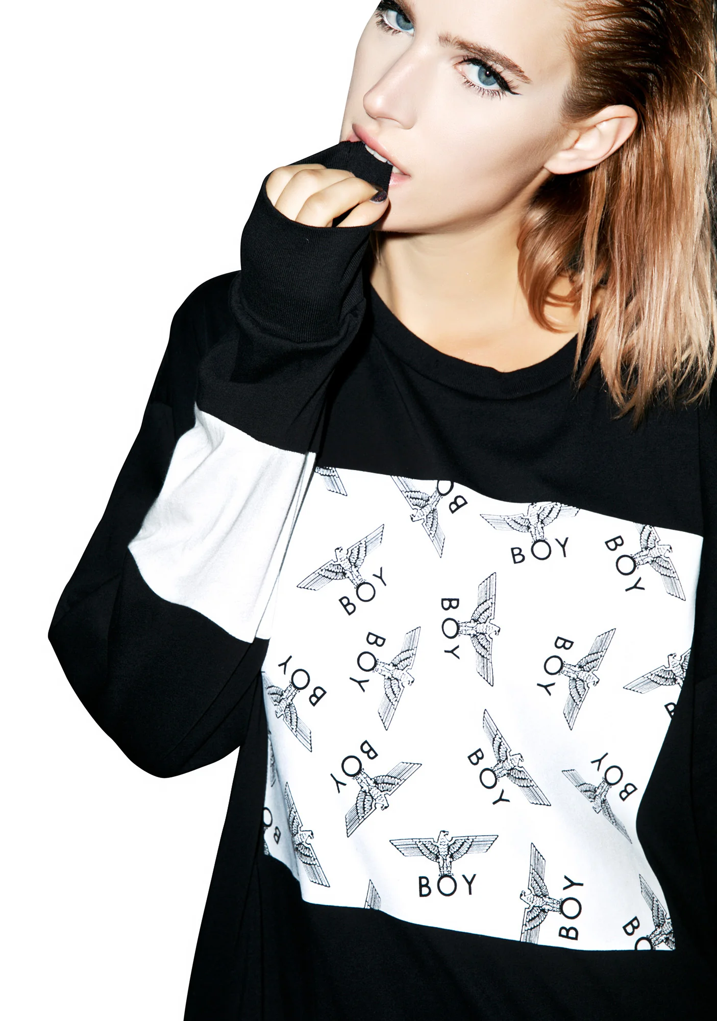 Allover Eagle Boy Long Sleeve Tee - Image 5