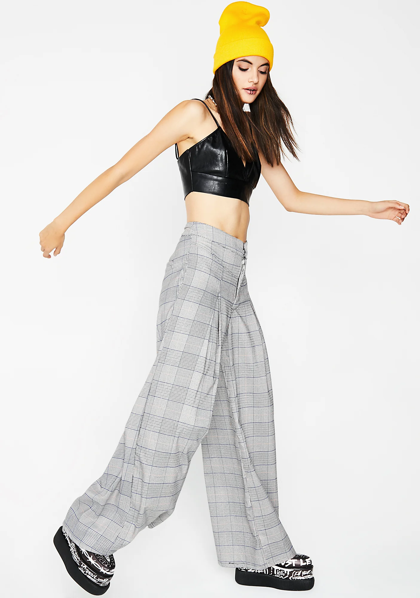 Already Tardy Plaid Pants - Image 3