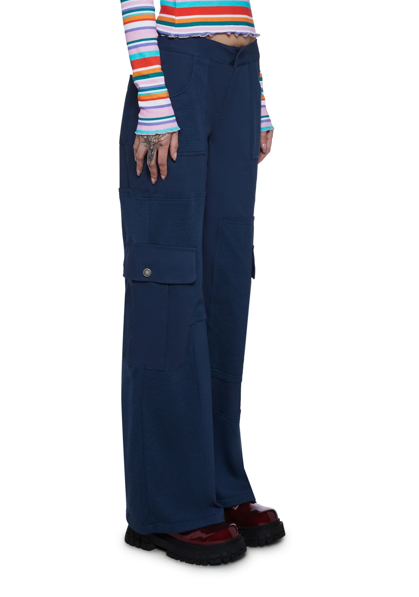 Alternative Anthem Cargo Pants- Blue - Image 3