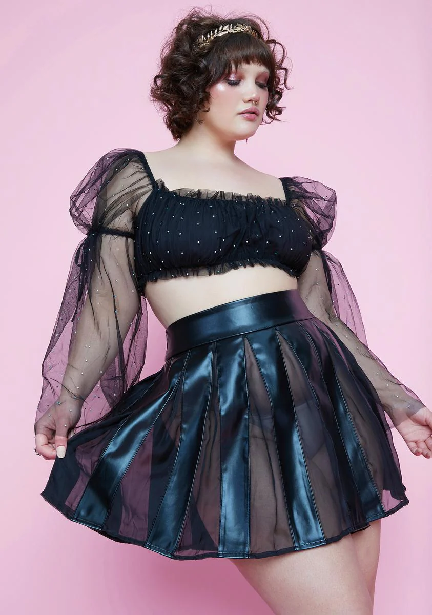 Always Chasing Moonlight Pleated Mini Skirt - Image 2