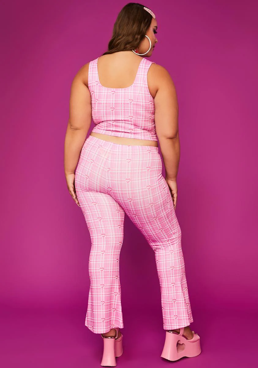 Always Pretty In Punk Plaid Flares - Image 4