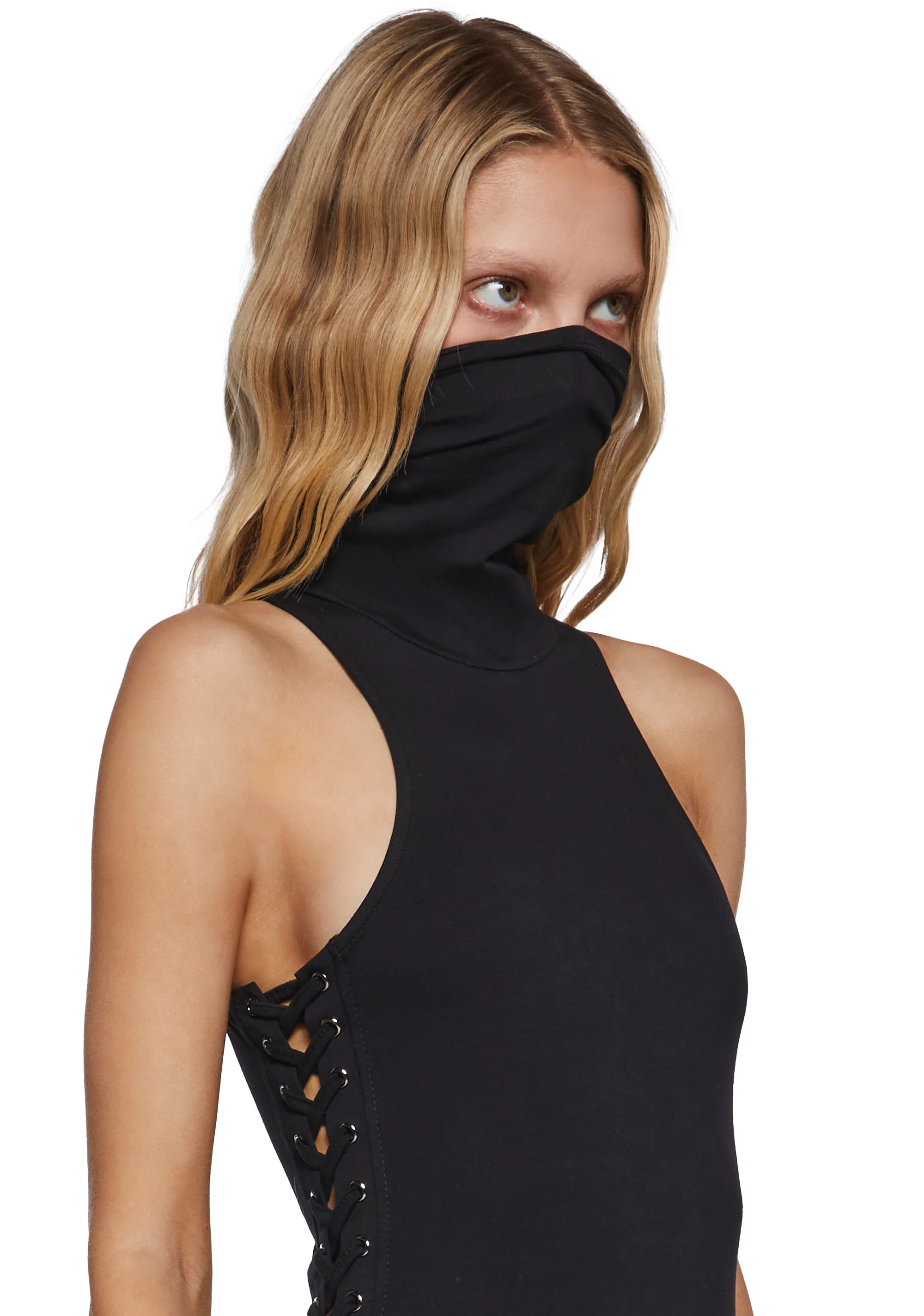 Ambient Lace-Up Midi Dress - Image 2