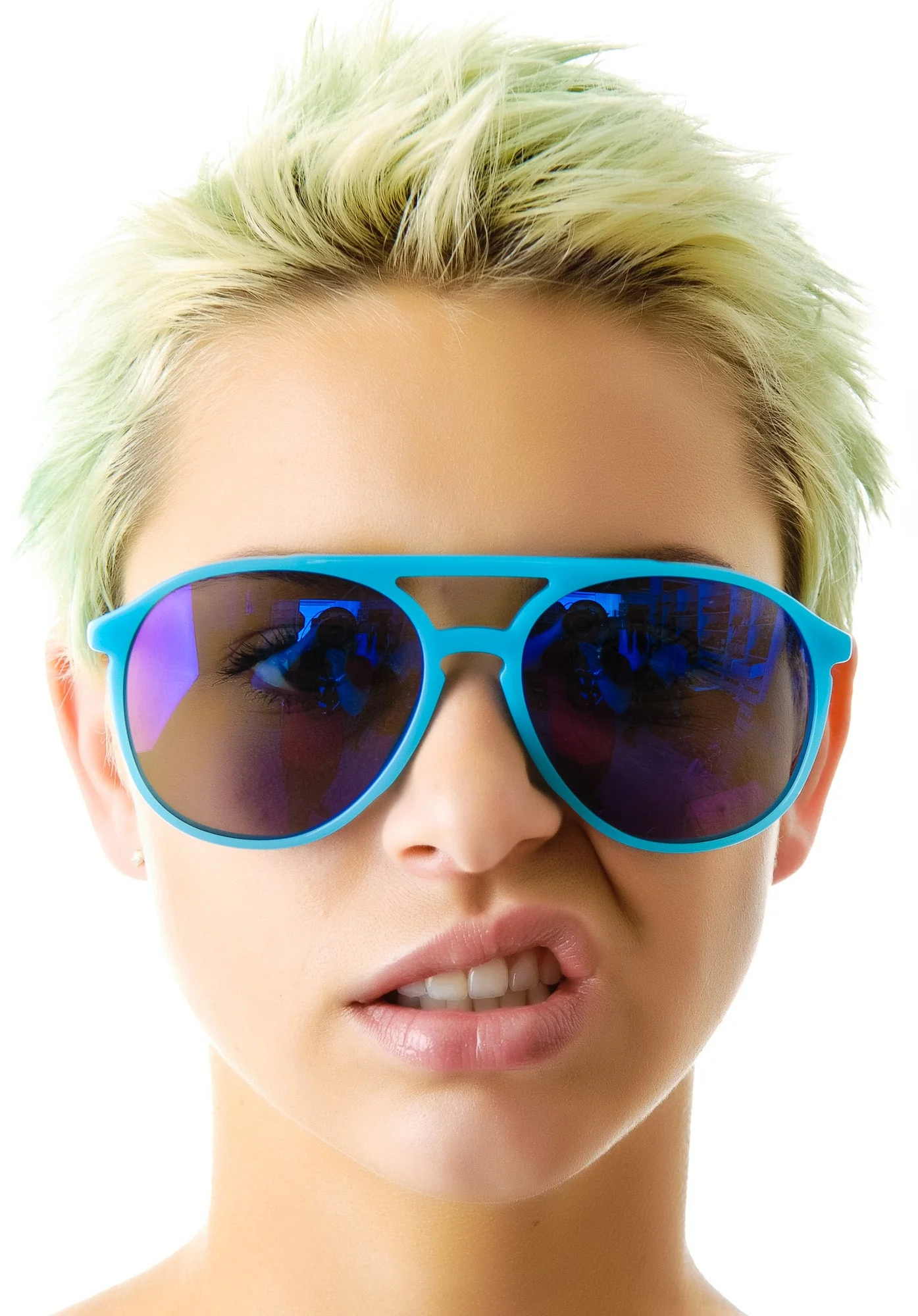 Amelia Deluxe Sunglasses - Light Blue - Image 9