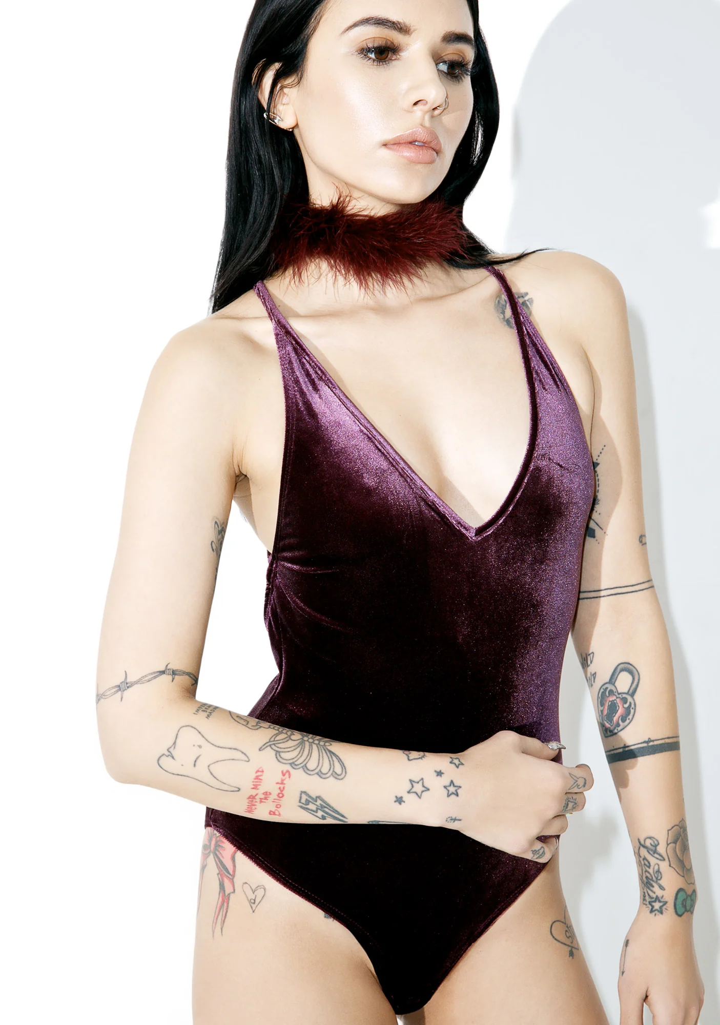 Amethyst Velvet Bodysuit - Image 4