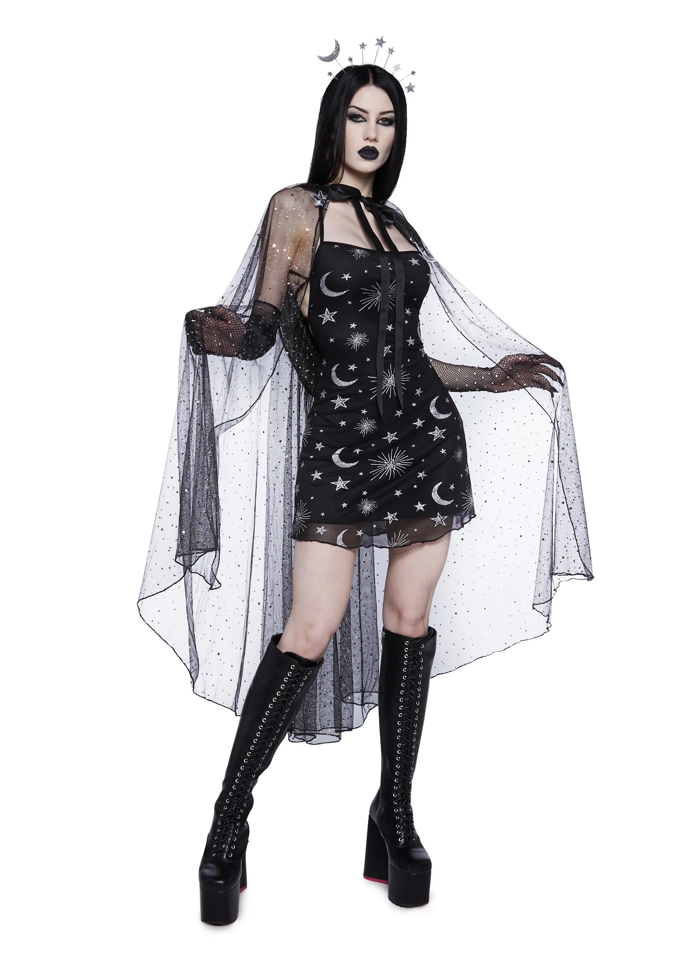 Among The Moon Dress And Headband Costume - Image 2
