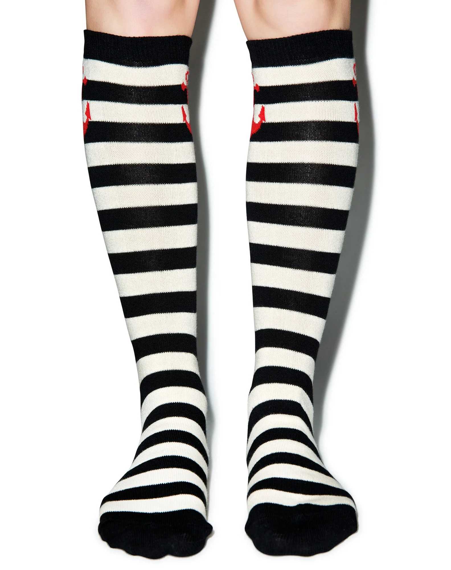 Anchor Stripe Socks - Light Blue - Image 5
