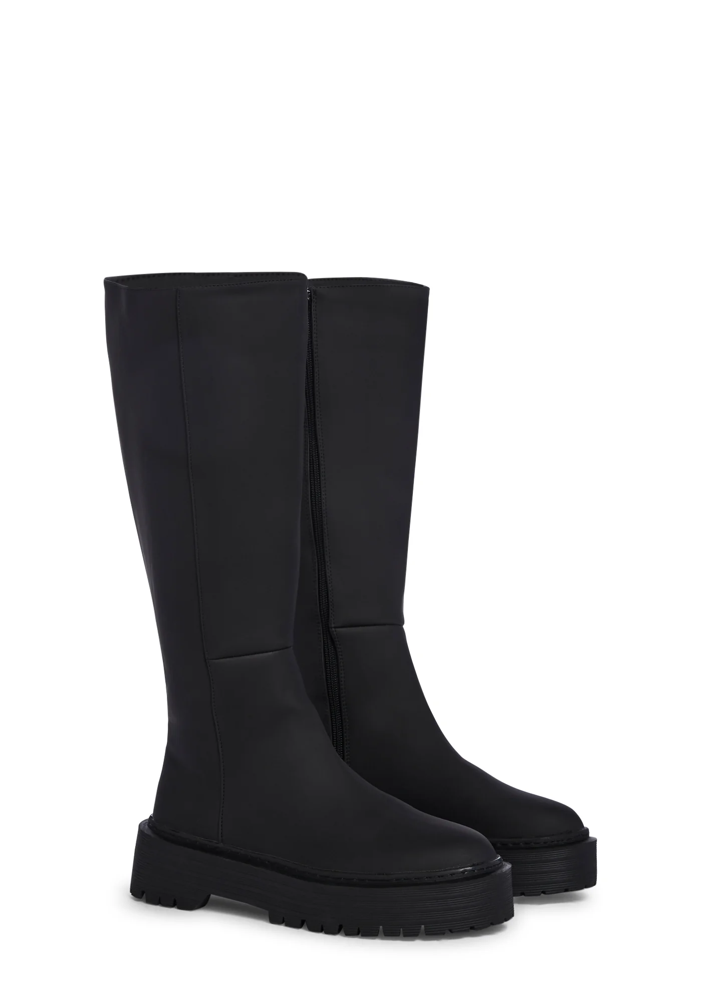 Aneira Knee High Boots - Black - Image 3